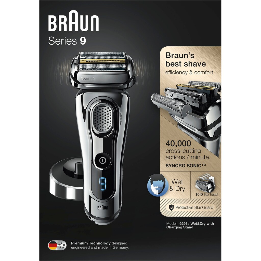 Braun Elektrorasierer »Series 9 9293s«, 1 St. Aufsätze