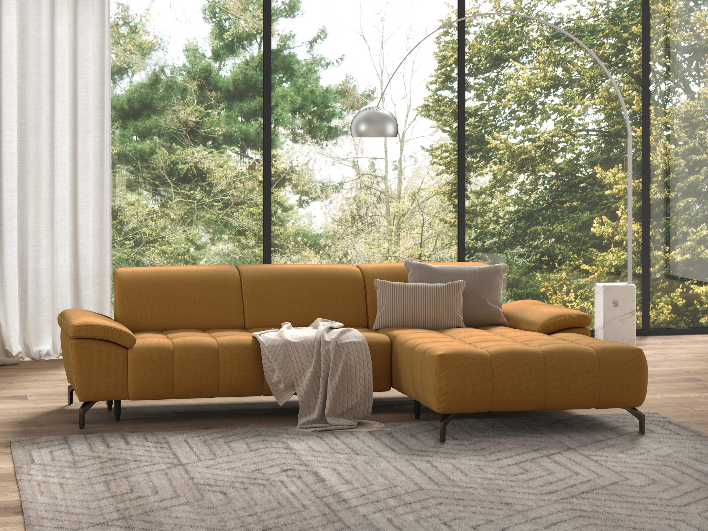 sit&more Ecksofa »Cool L-Form«, wahlweise mit Kopfteilverstellung und Vorzi günstig online kaufen