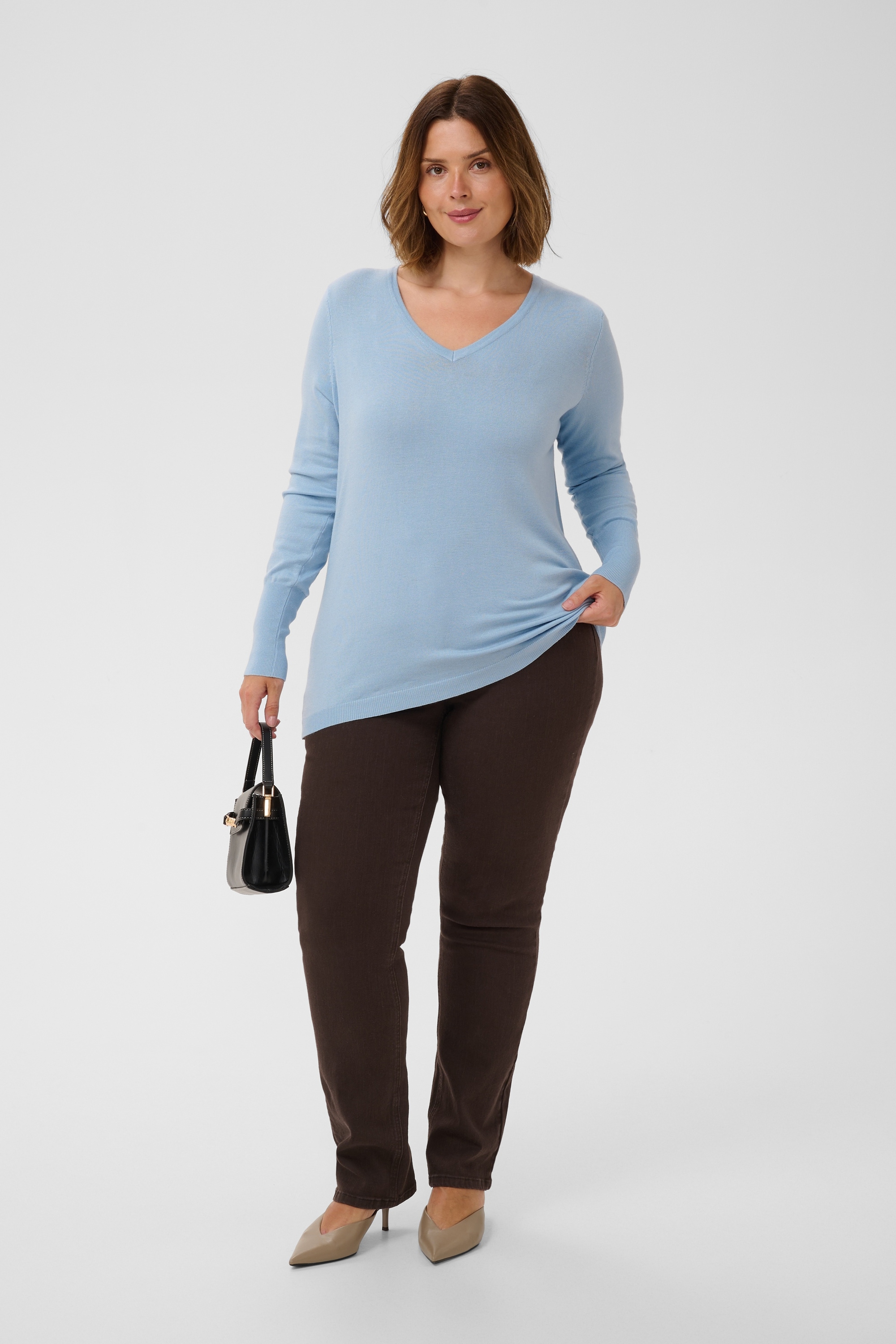 KAFFE Curve Strickpullover »Damen Strickpullover KClizzy«