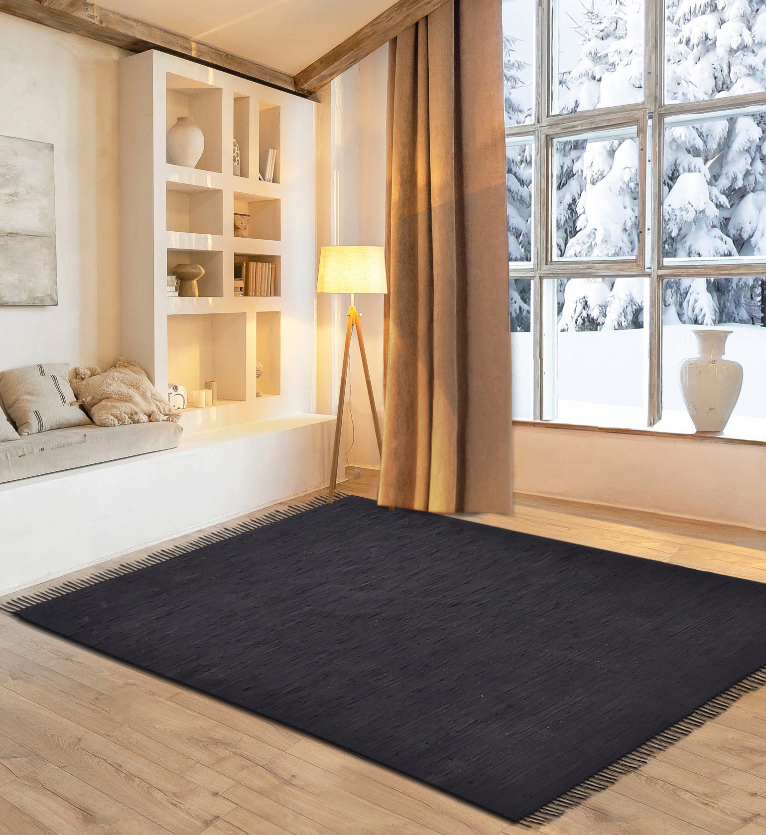 OTTO home Teppich "Gastines" rechteckig 5 mm Höhe Wendeteppich, reine Baumw günstig online kaufen