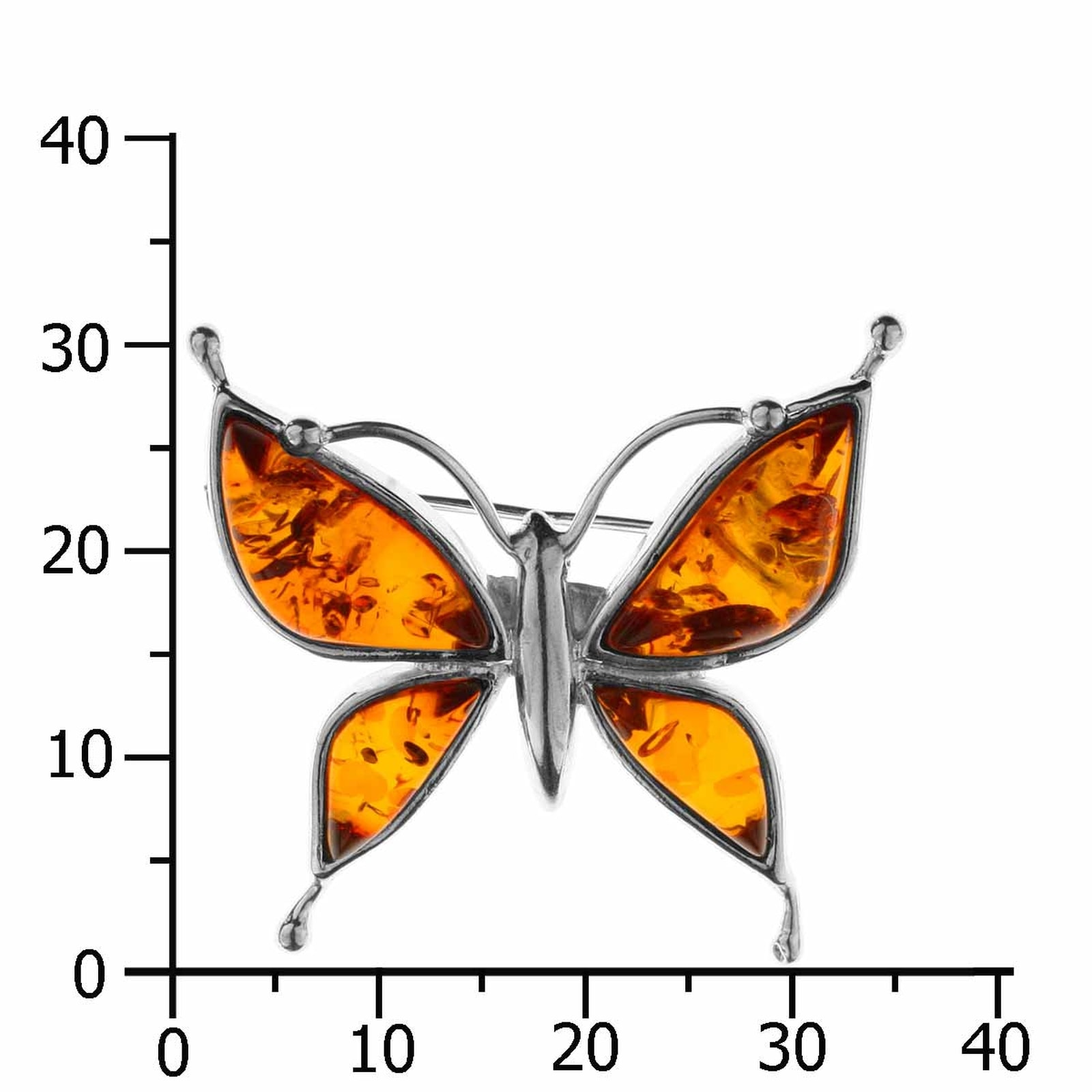 OSTSEE-SCHMUCK Brosche »Ostsee-Schmuck Brosche Schmetterling Brosche Schmetterling«