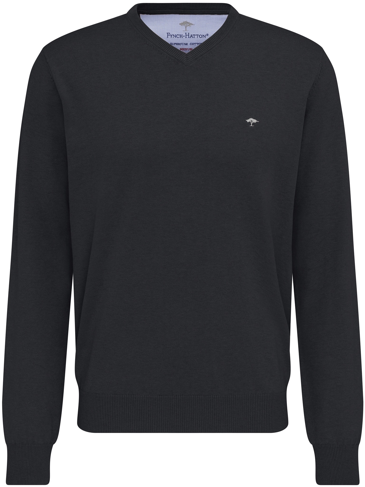 FYNCH-HATTON Strickpullover »FYNCH-HATTON Pullover mit V-Kragen«, (1 tlg.), mit V-Ausschnitt