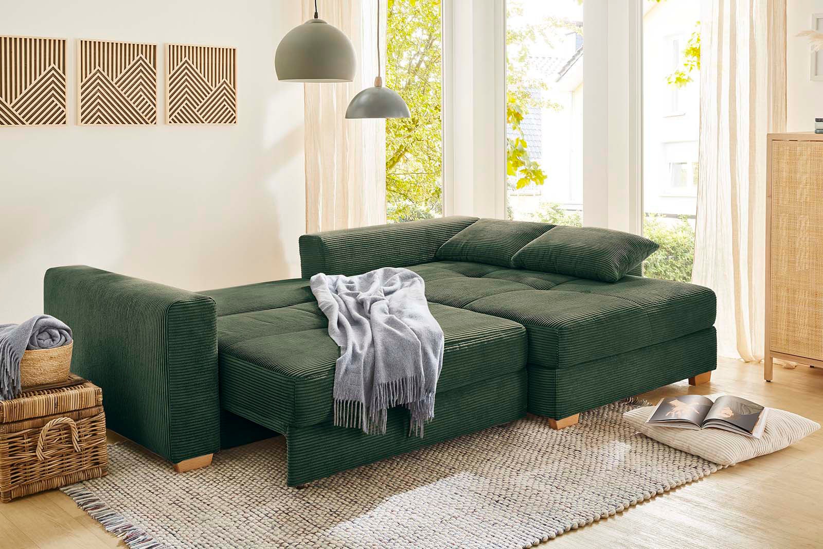 Jockenhöfer Gruppe Ecksofa Kampen, mit Bettfunktion und Bettkasten günstig online kaufen