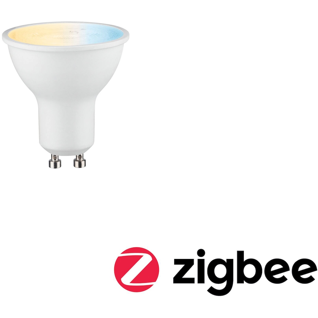Paulmann LED-Leuchtmittel »Smart Home Zigbee Reflektor 5 W Matt GU10 2.700 - 6.500K«, GU10, 1 St., Warmweiß