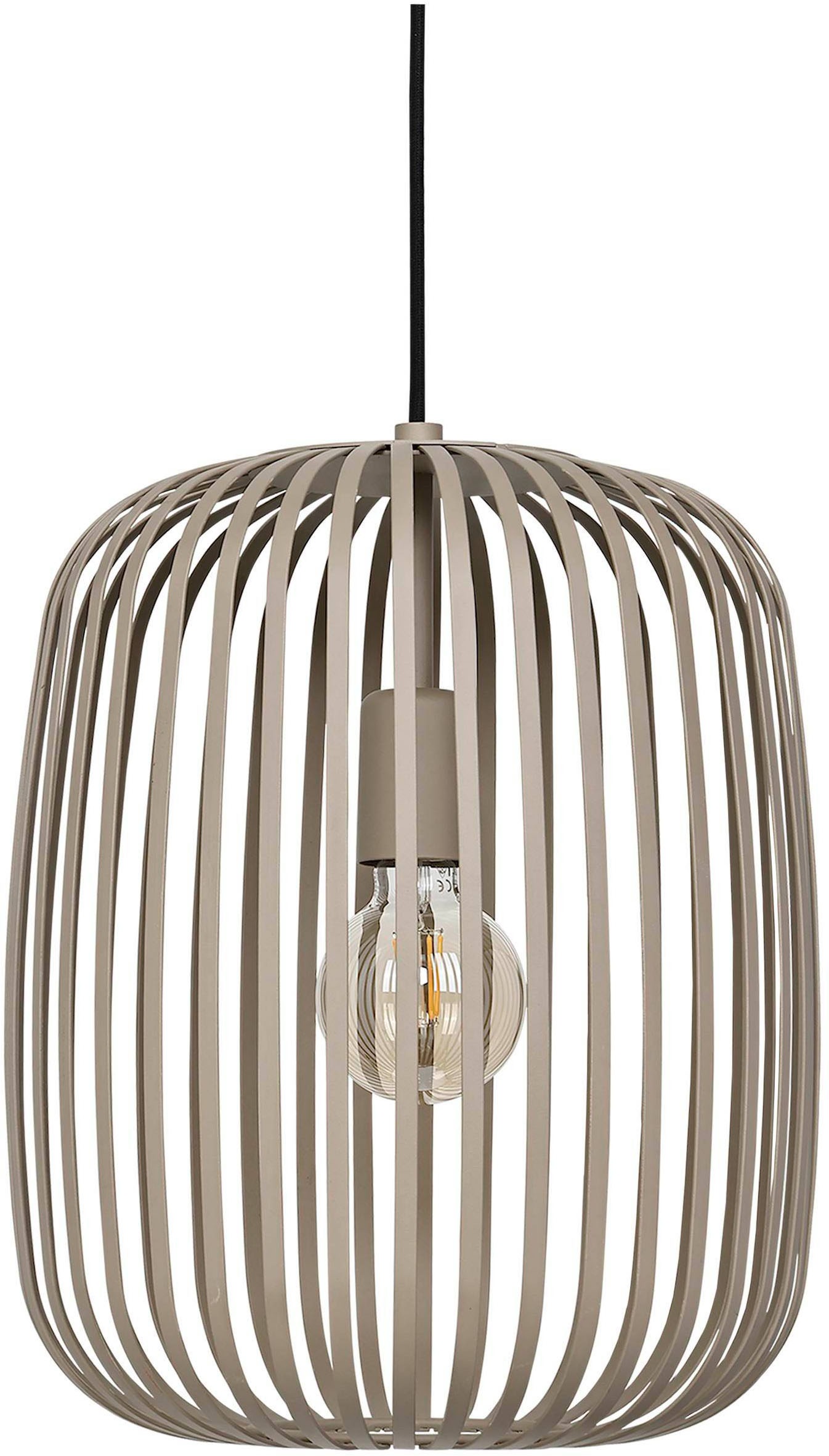 EGLO Pendelleuchte »Hängeleuchte ROMAZZINA, exkl. E27, Stahl in sandfarben, Pendellampe«, 1 flammig, Leuchtmittel E27 | ohne Leuchtmittel, Esszimmerlampe, 110x32,5 cm (HxD), 1-flammig, modern, minimalistisch