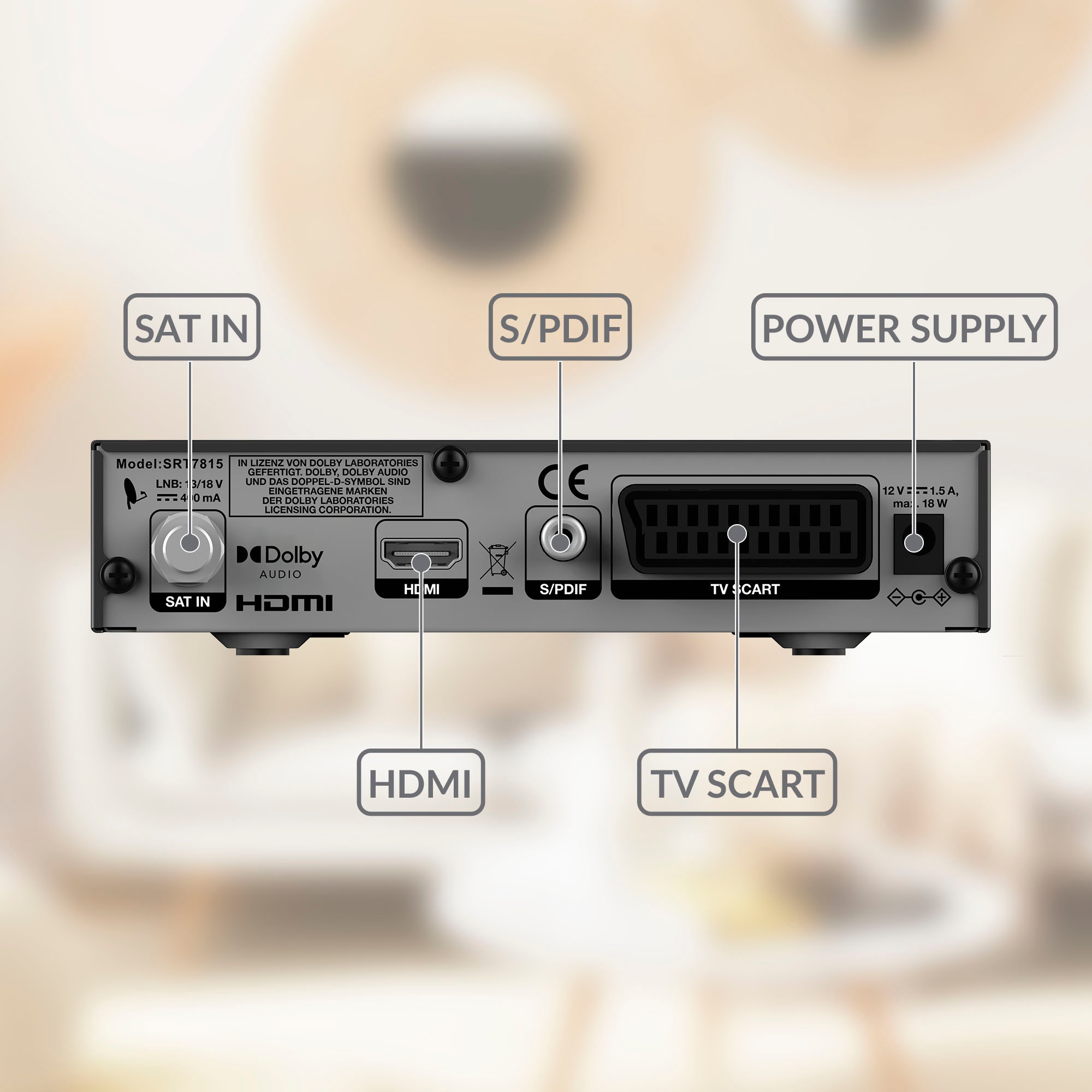 Strong Satellitenreceiver »SRT 7815«, (USB-Mediaplayer), über Satellit, 6 Monate HD+ inkl.