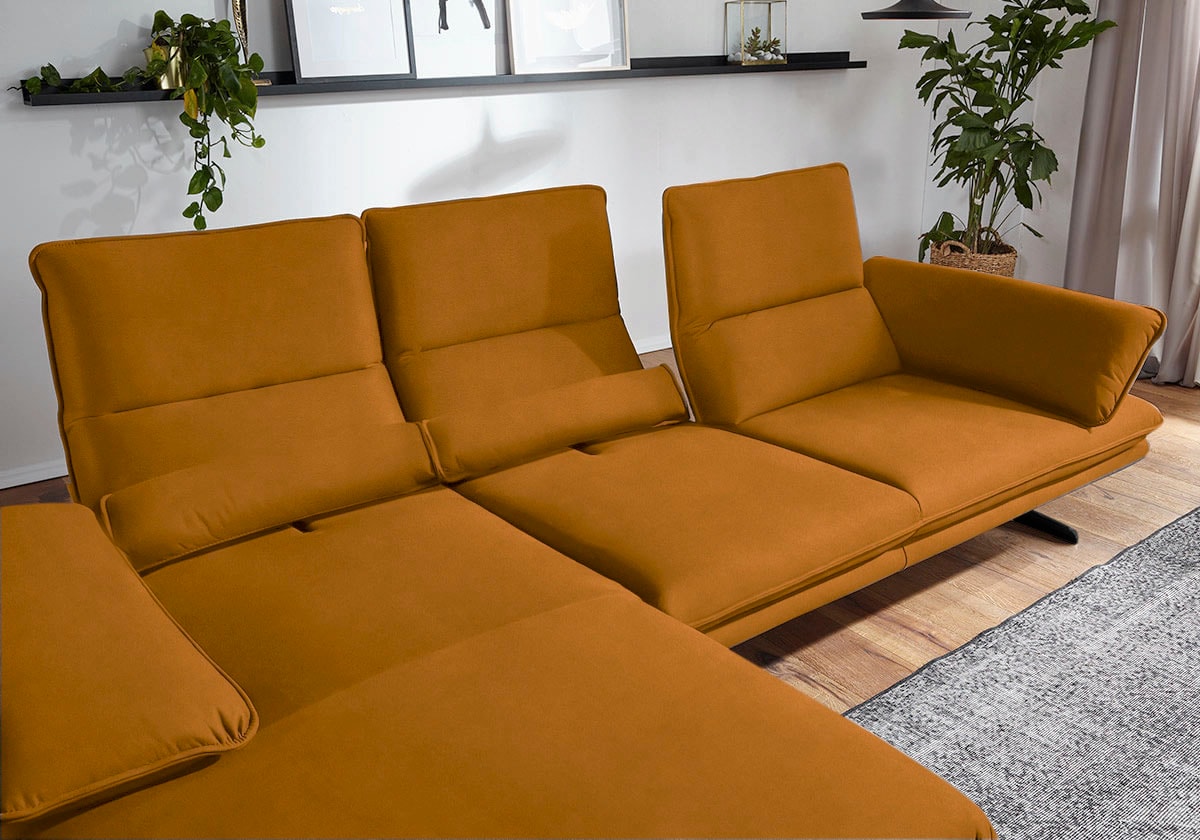 W.SCHILLIG Ecksofa »broadway, Designsofa mit tollem Sitzkomfort«, Sitztiefe günstig online kaufen