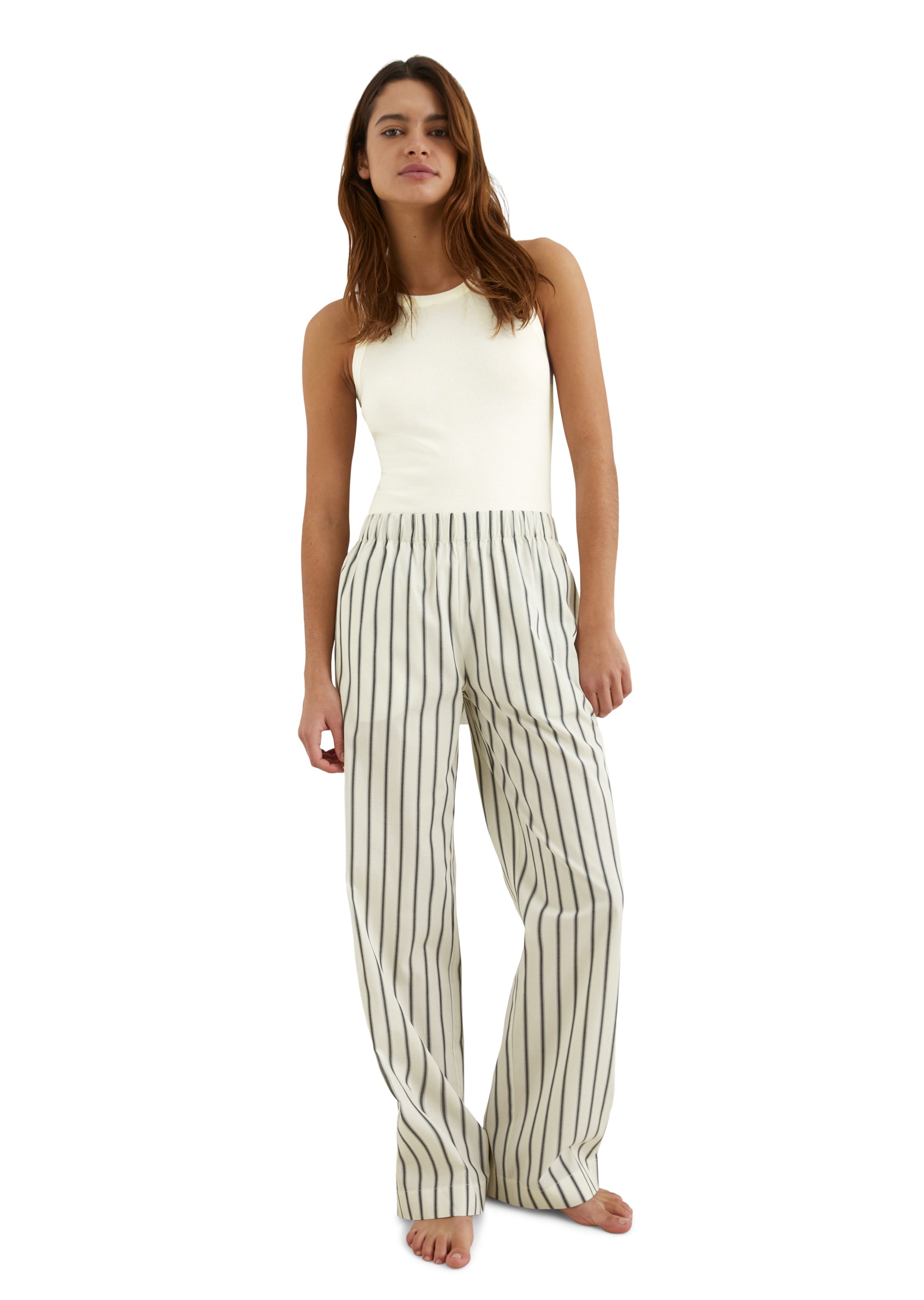 Marc O'Polo Loungehose »Mix N Match Poplin«, Breiter, elastischer Bund, mit günstig online kaufen