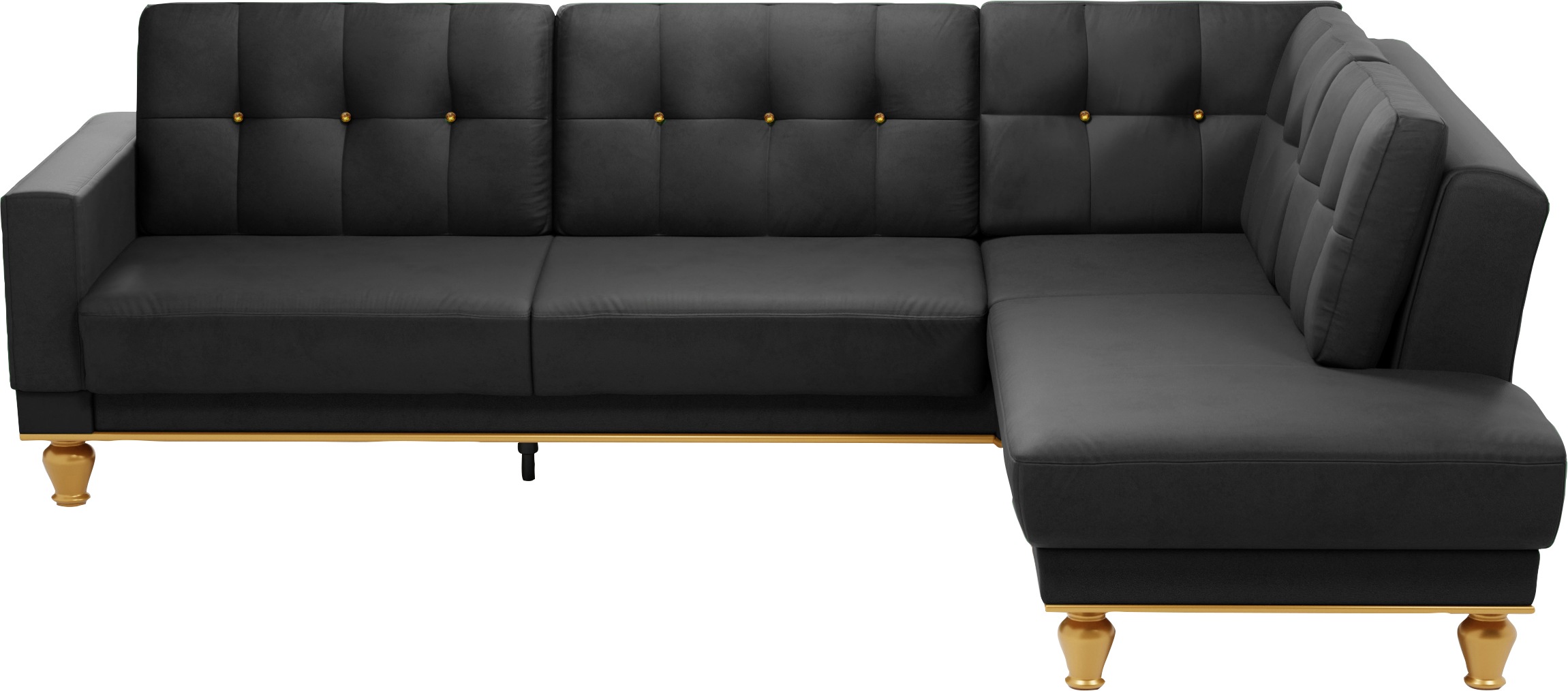 sit&more Ecksofa »Orient 5 L-Form«, mit Strass-Stein, wahlweise mit Bettfun günstig online kaufen