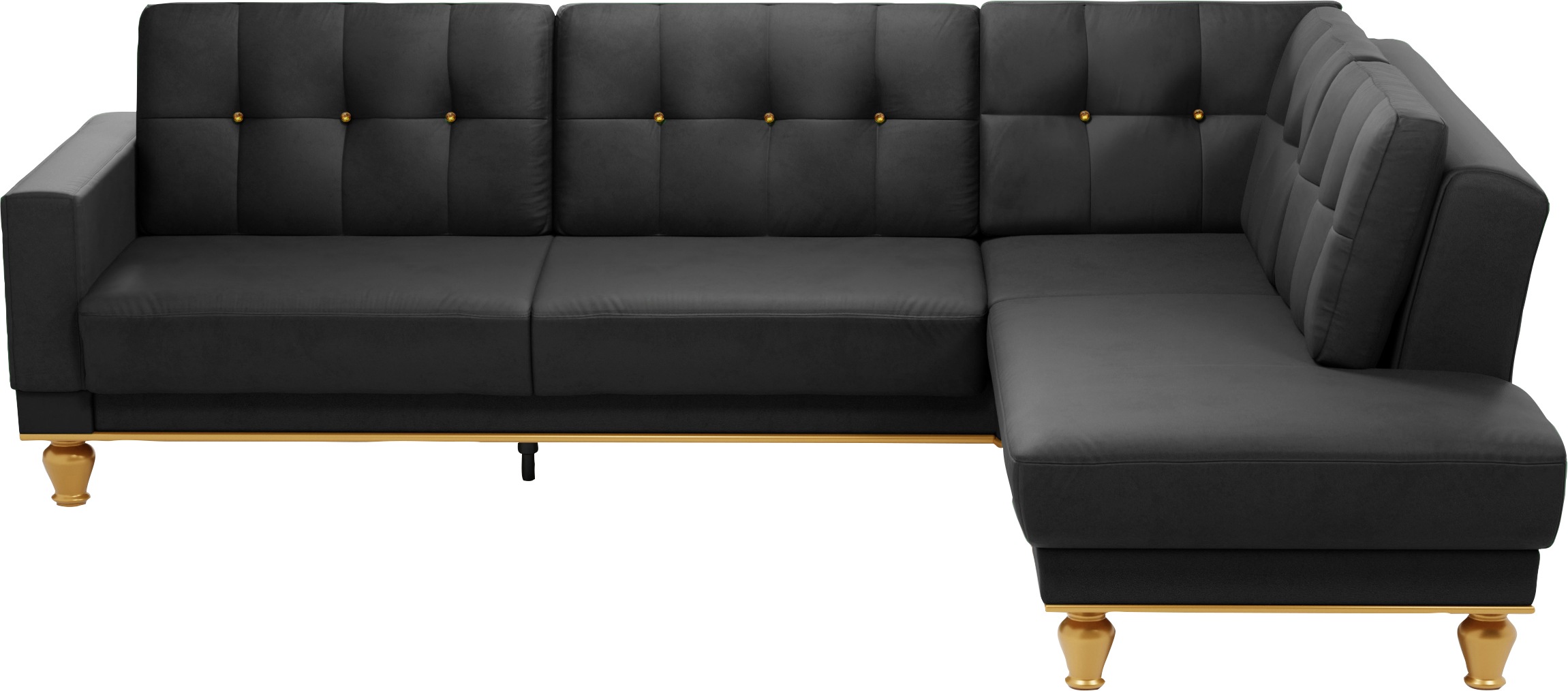 sit&more Ecksofa »Orient 5 V L-Form«, mit Strass-Stein, wahlweise mit Bettf günstig online kaufen