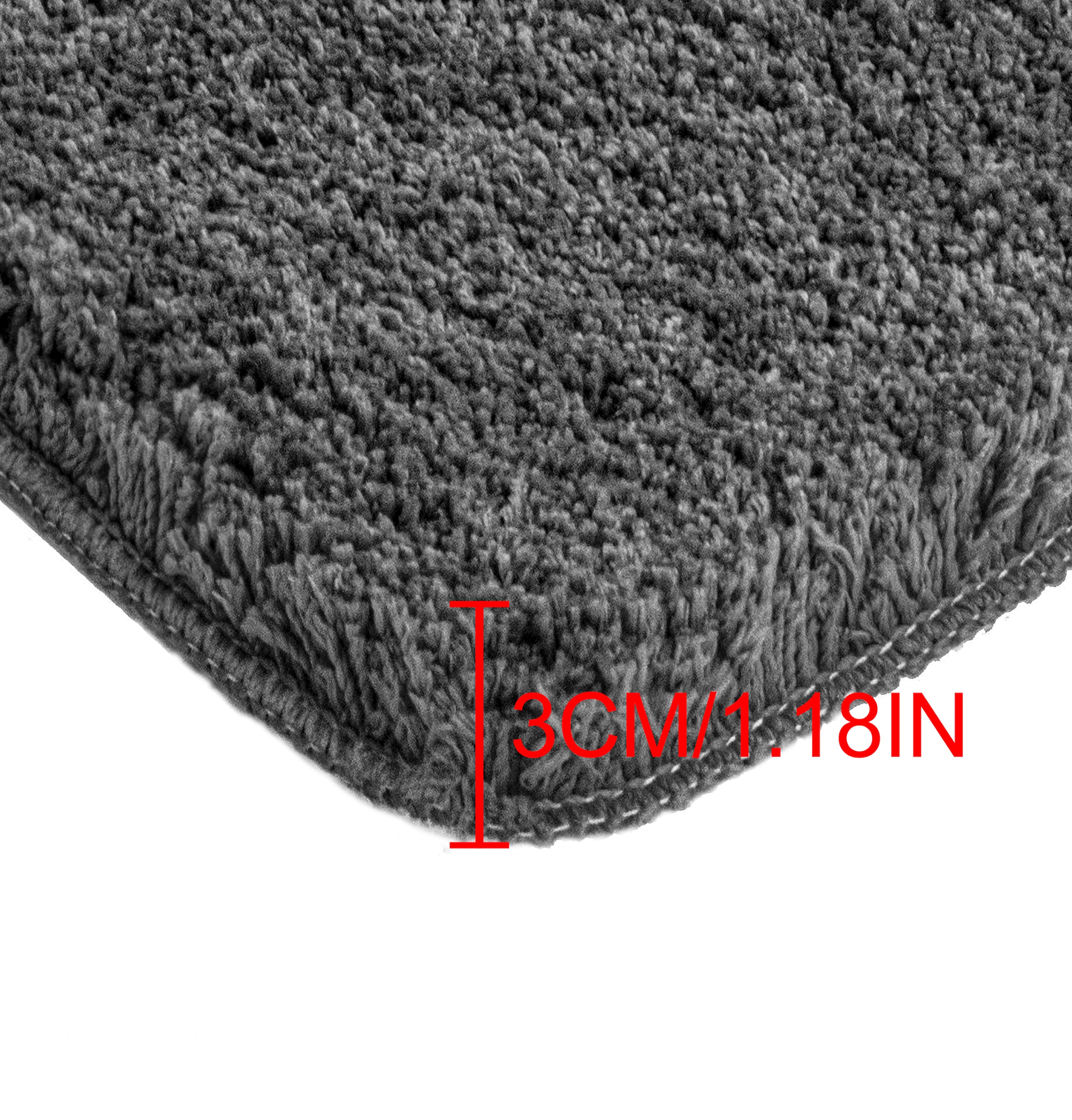 my home Badematte »Sanremo, Badvorleger, Badezimmer Teppich, sehr weich«, rutschhemmend beschichtet, fußbodenheizungsgeeignet-schnell trocknend, Badteppich, unifarben, rechteckig, rund & als 3-tlg. Set erhältlich