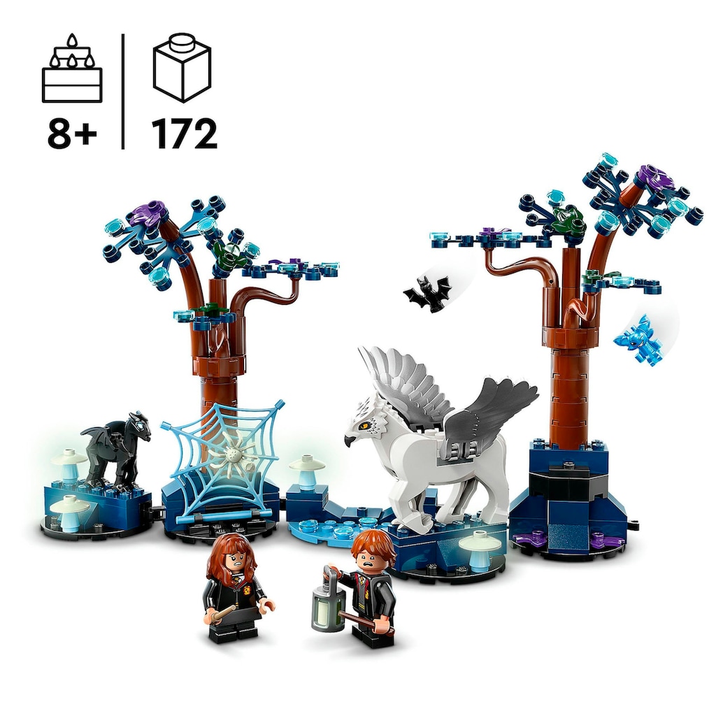 LEGO® Konstruktionsspielsteine »Der verbotene Wald™: Magische Wesen (76432), LEGO® Harry Potter™«, (172 St.), Made in Europe