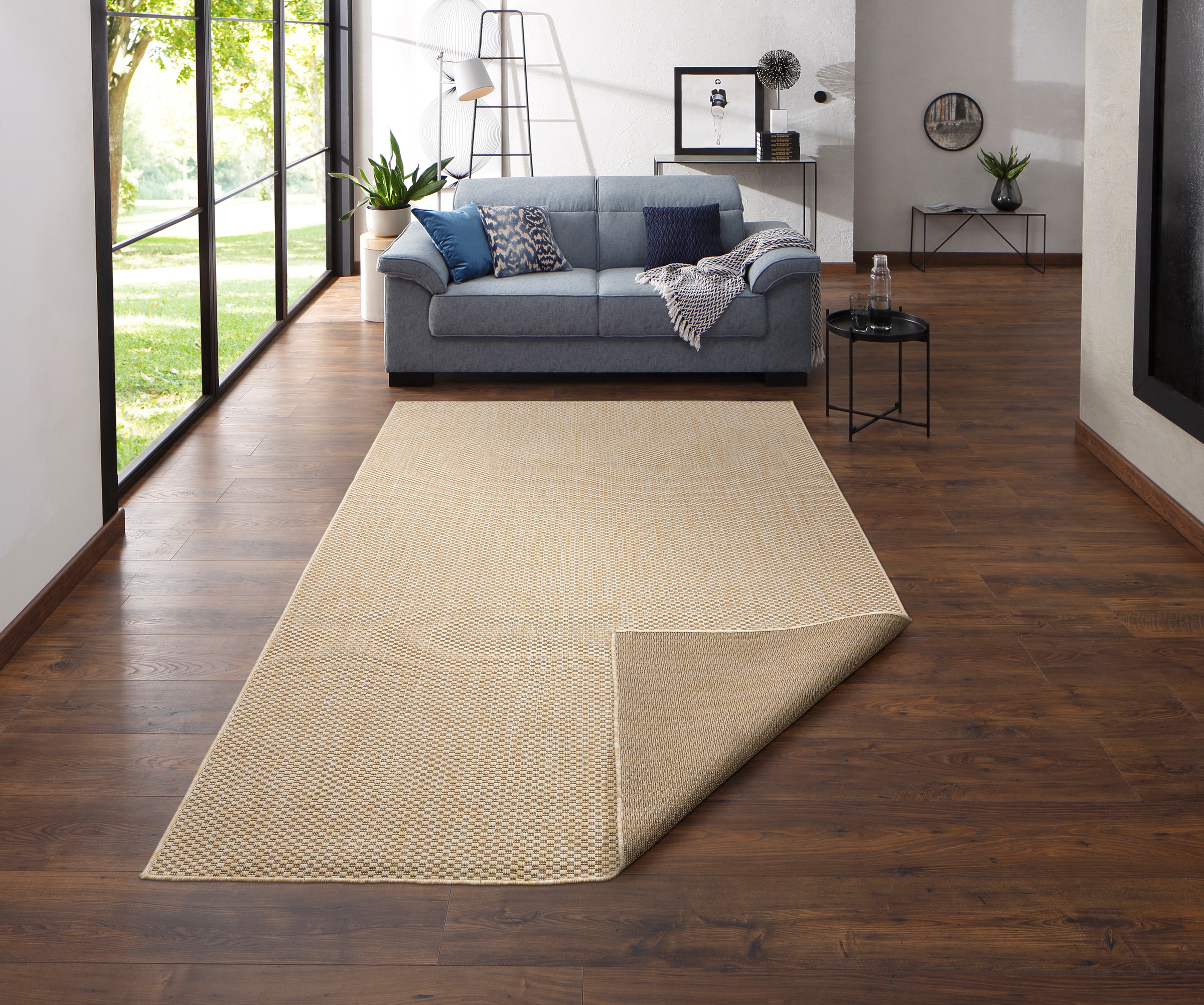 my home Teppich »Rhodos, In-und Outdoor geeignet«, rechteckig, 3 mm Höhe, S günstig online kaufen