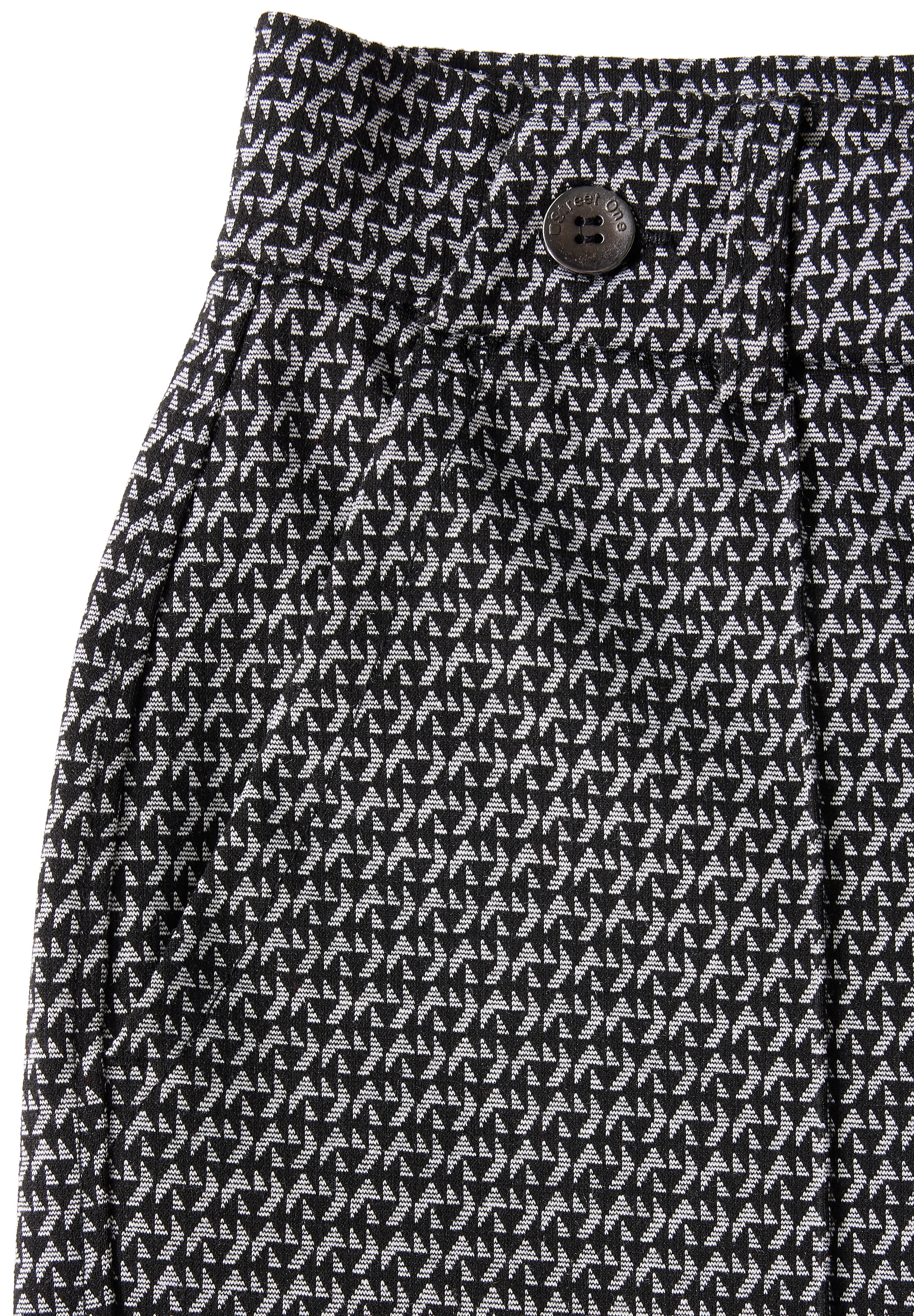 STREET ONE Stoffhose, mit Jaquard Muster