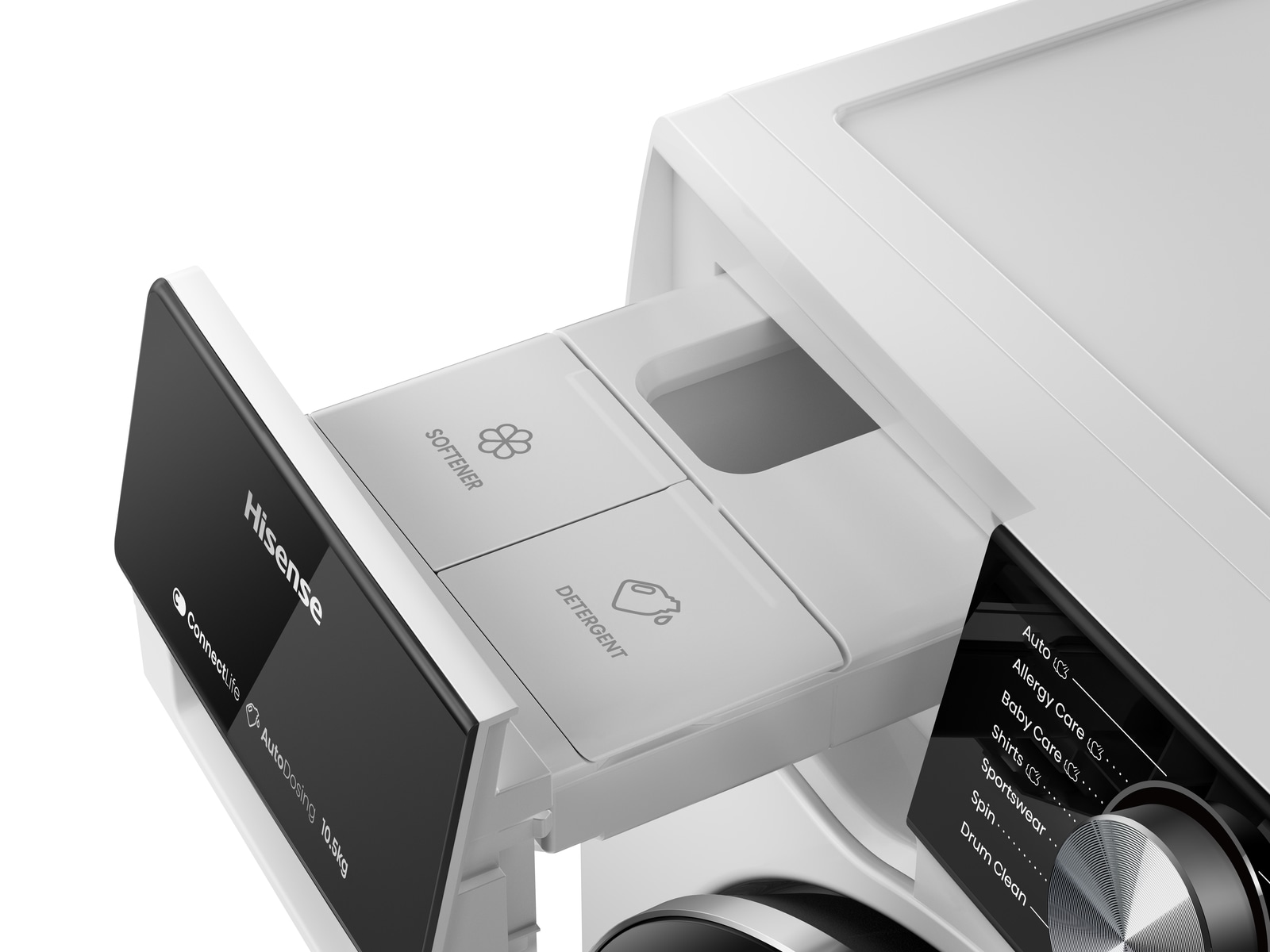 Hisense Waschmaschine »WF5S1045BW«, 10,5 kg, 1400 U/min, AutoDosing