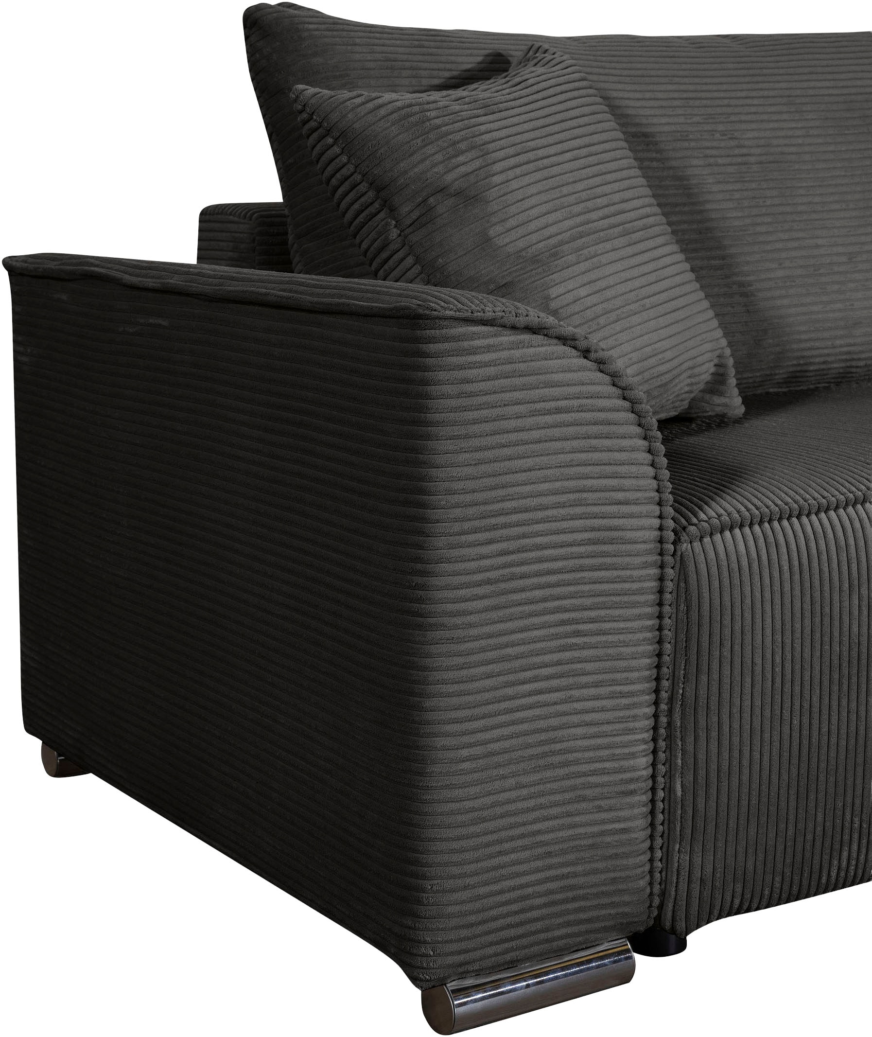 COLLECTION AB Ecksofa »Sara L-Form, B: 236 cm, Schlaffunktion, Bettkasten, optional Topper« Bonnellfederkern, Liegefl. 116x190 cm, Couch als Schlafsofa