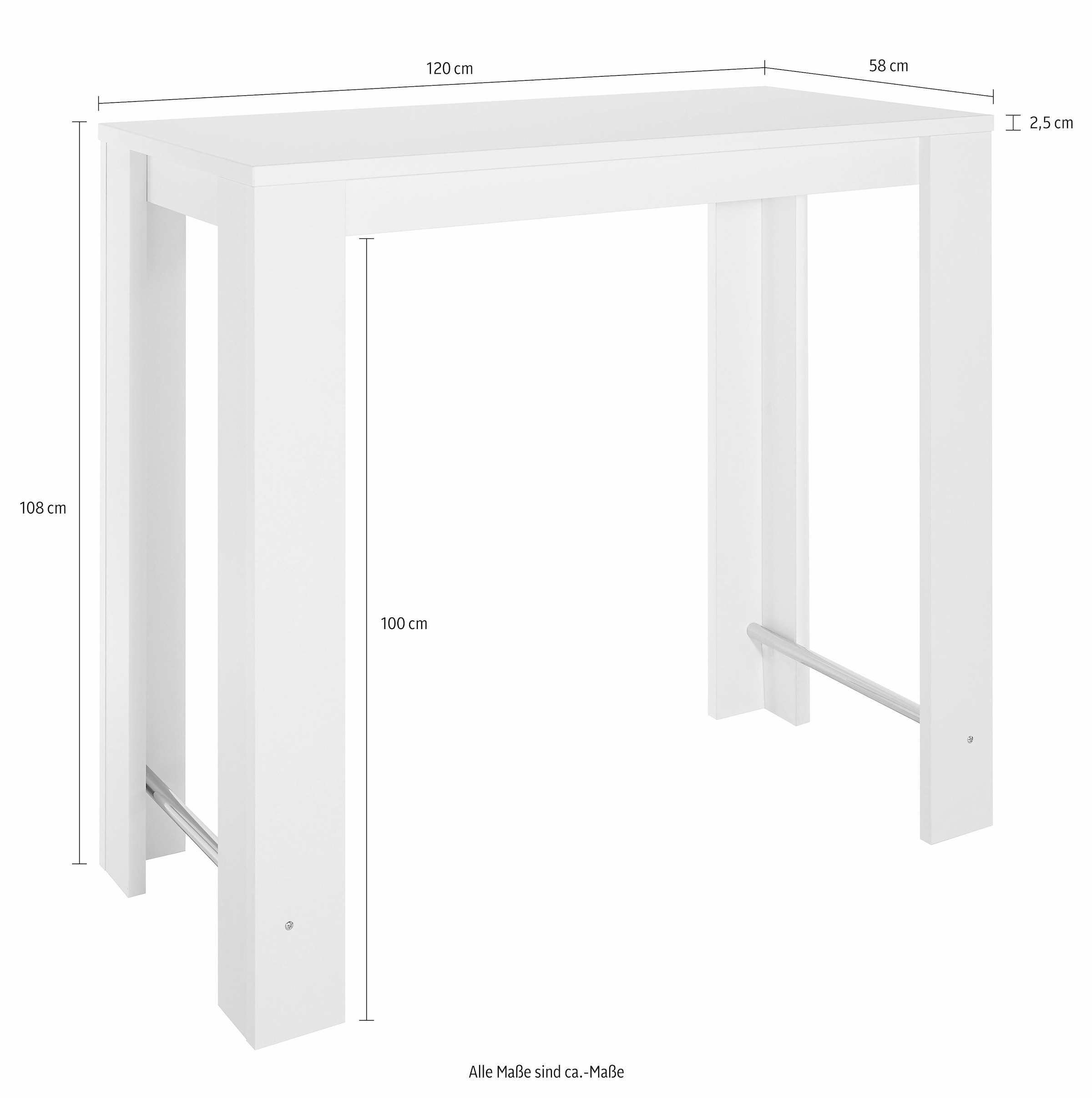 Bartisch Frieda T Eiche Sonoma Nachbildung Holzwerkstoff B/H/T: ca. 120x108 günstig online kaufen