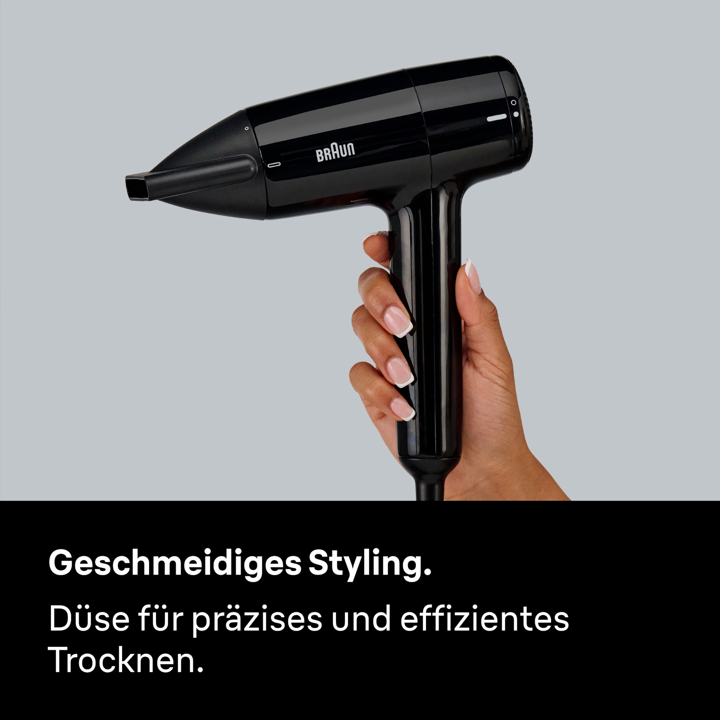 Braun Haartrockner »HD1.5, kompakter und leichter Föhn,  BRHD150E« 1.800 W 1 Aufsätze 1800W, 3 Heiz- und Geschwindigkeitsstufen, Fön mit Aufsatz