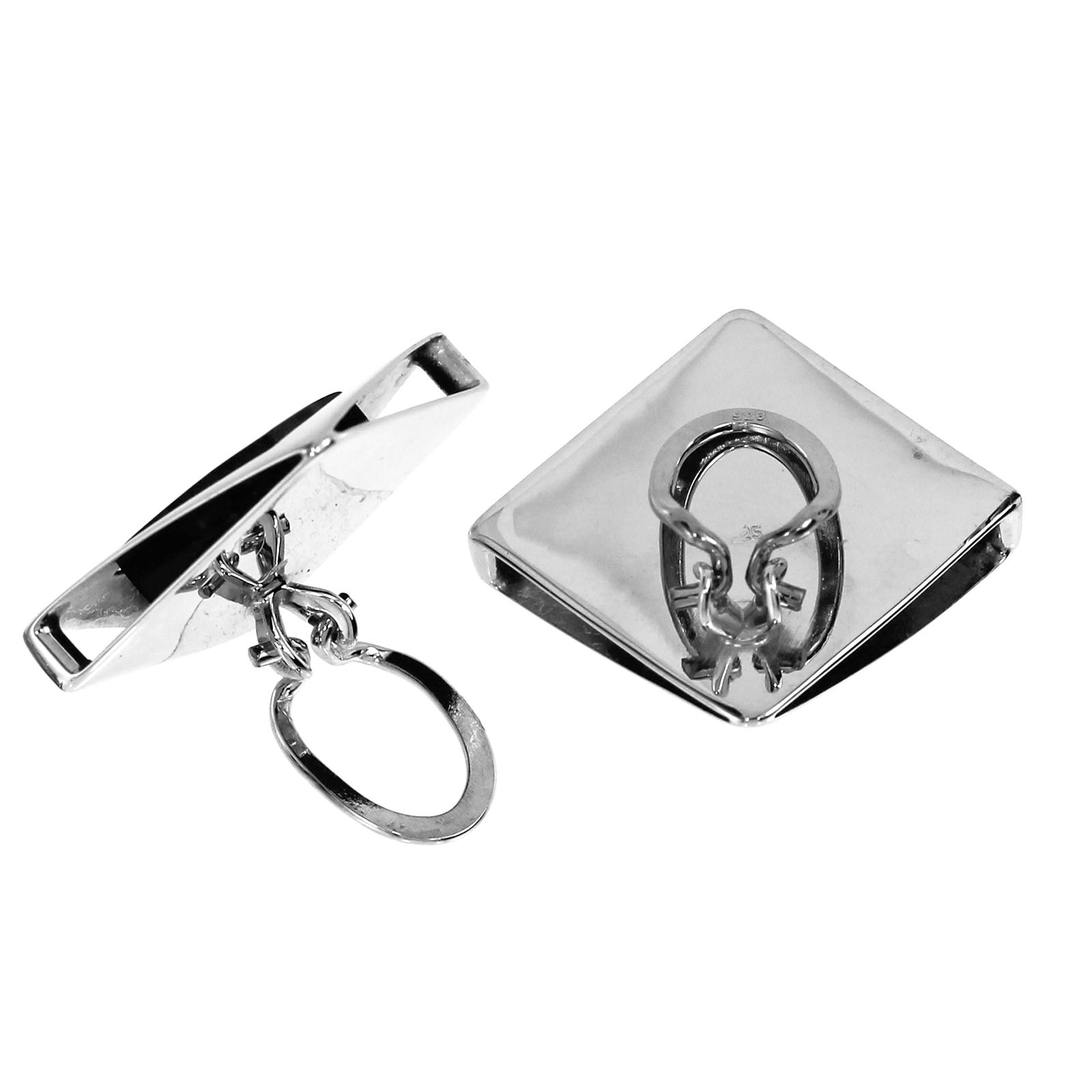 OSTSEE-SCHMUCK Paar Ohrclips »Ostsee-Schmuck Ohrclip Alvina 20 x 20 mm«, (2 tlg.)