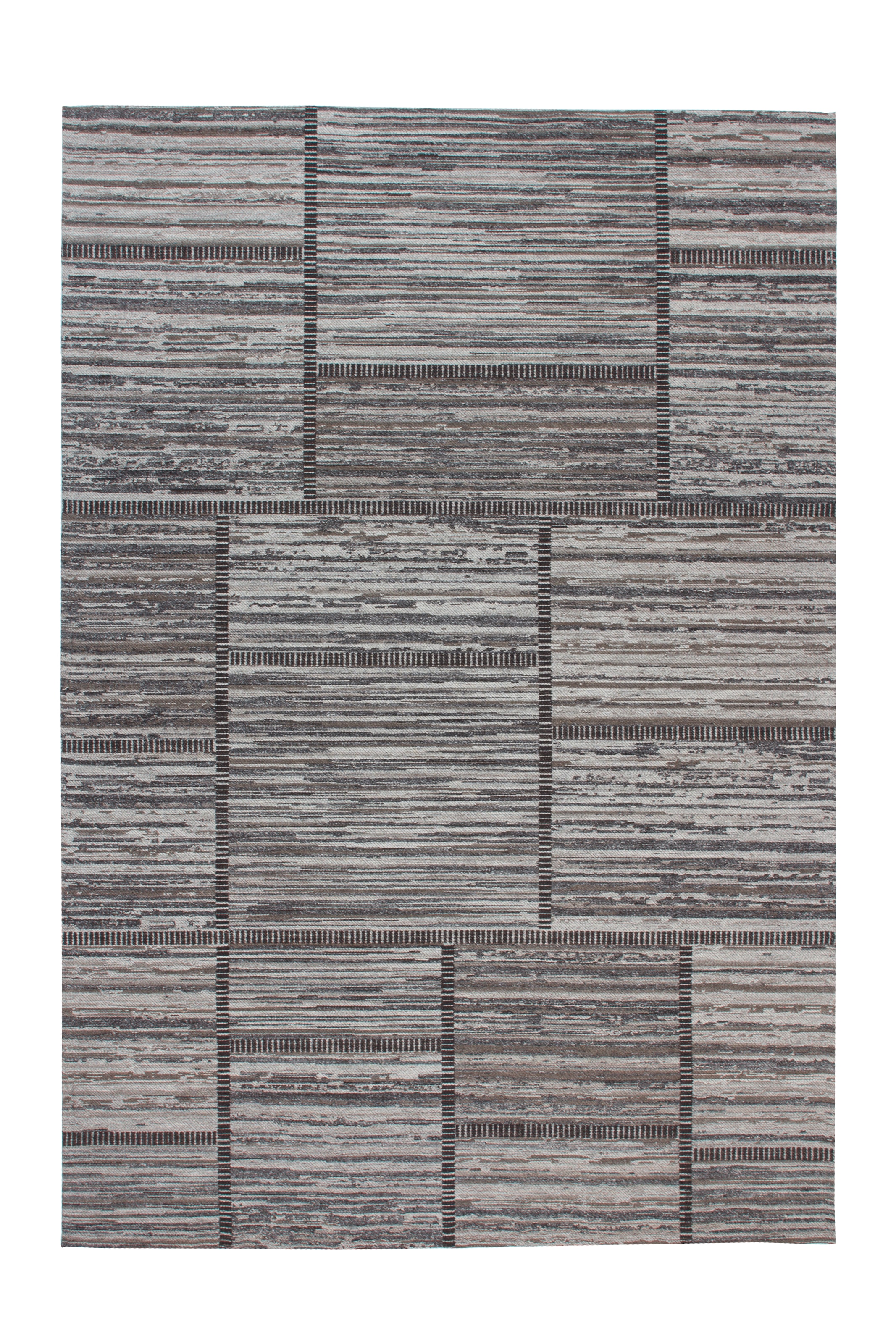 Kayoom Teppich »Phoenix 112«, rechteckig, 6 mm Höhe, Dezenter Jacquard-Teppich, Flachflor, Aus pflegeleichten Materialien