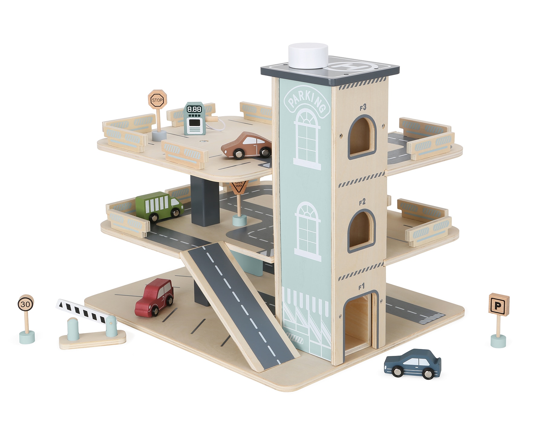 CHIC2000 Spiel-Parkgarage aus Holz