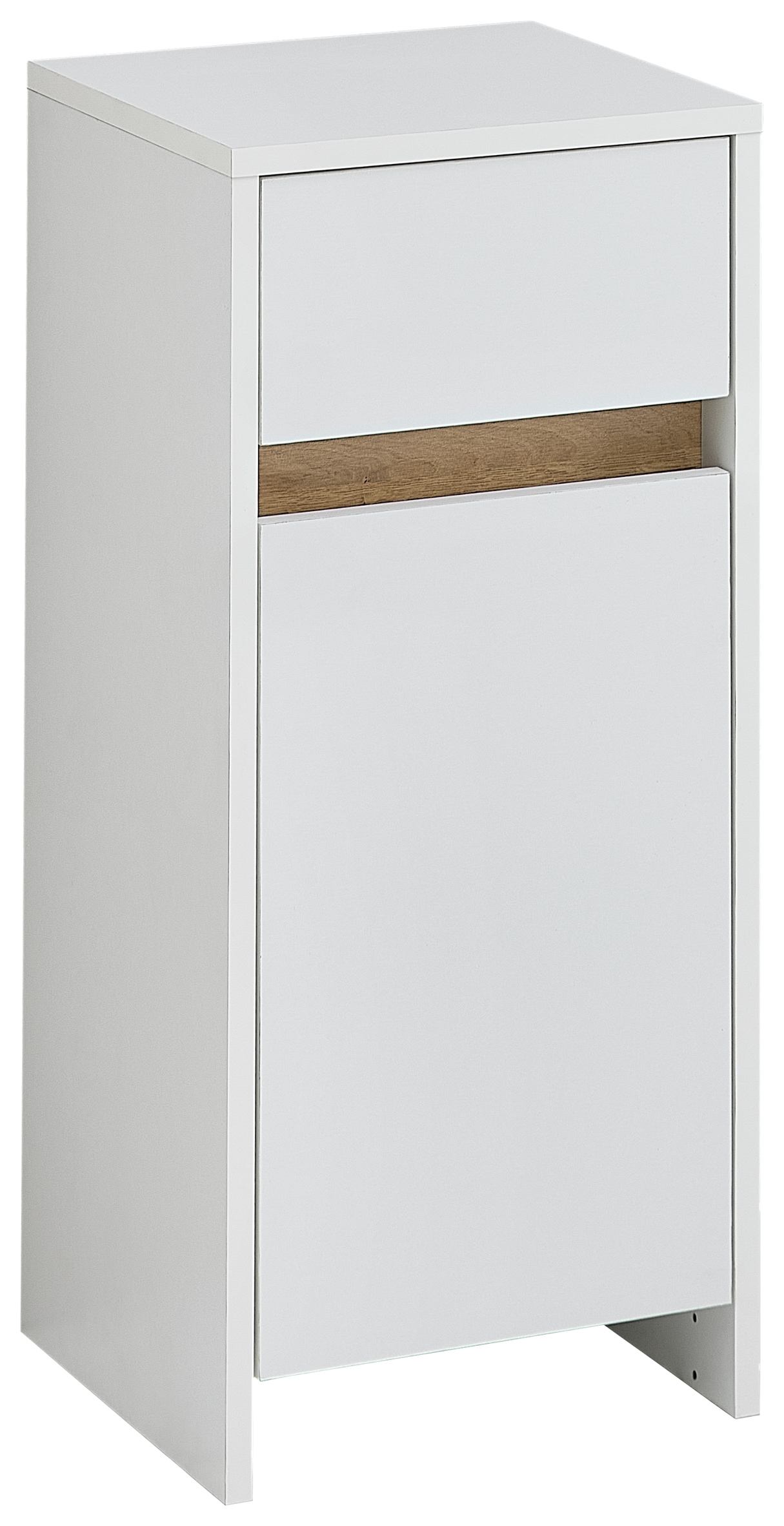 Saphir Badmöbel-Set »Badmöbel-Set Quickset 100, Waschbeckenunterschrank mit Spiegelschrank«, (5 St.), Badezimmer-Set mit Unterschrank, Hängeschrank und Midischrank in Weiß