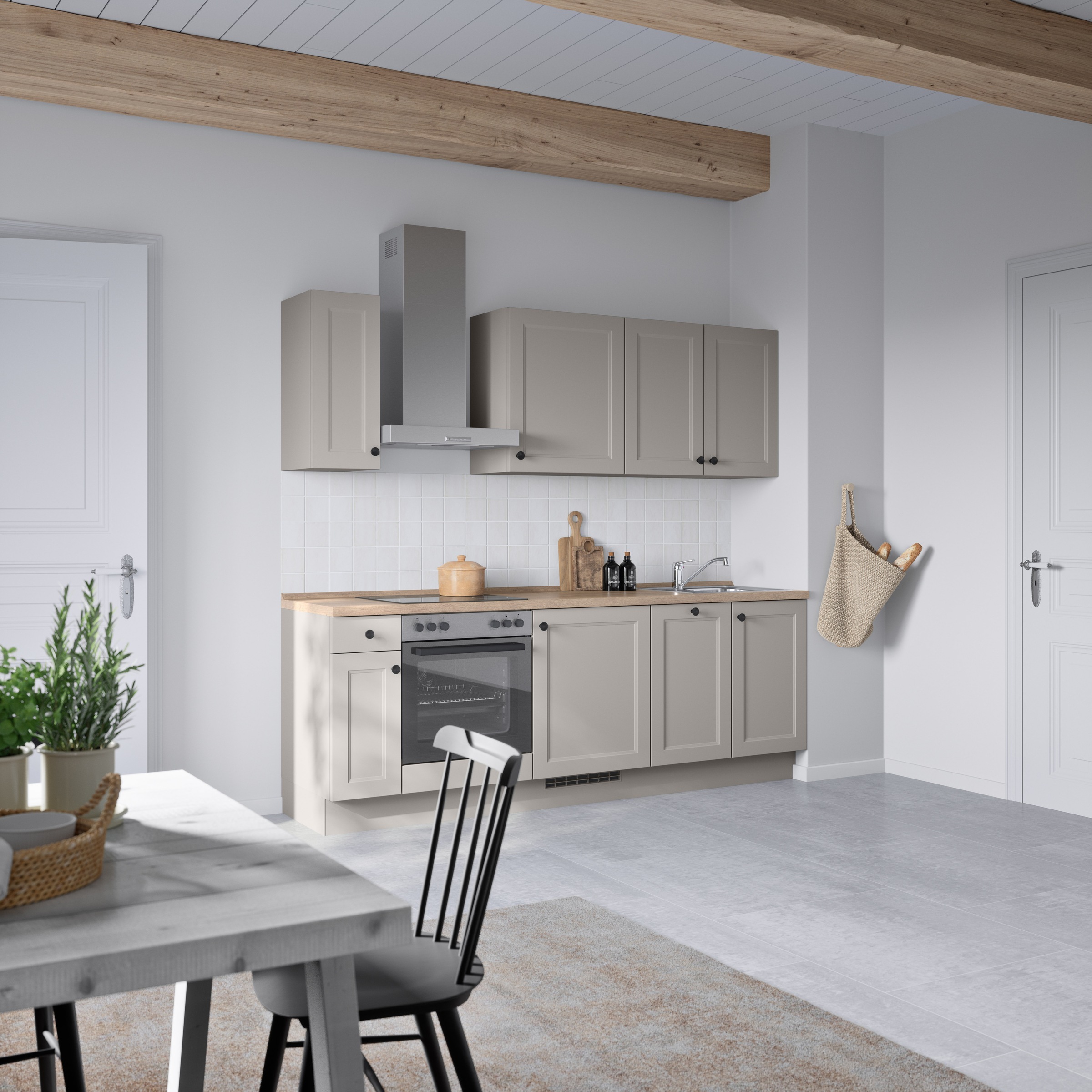 nobilia® Küchenzeile »"Cascada I"«, vormontiert, Ausrichtung wählbar, Breite 240 cm, wahlw. mit E-Geräten