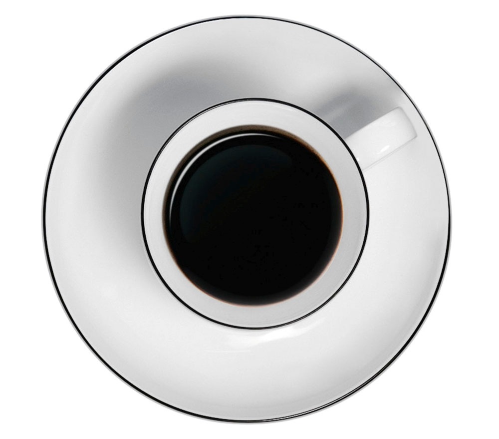 Seltmann Weiden Untertasse »Lido Black Line« Milchkaffeeuntertasse 16 cm