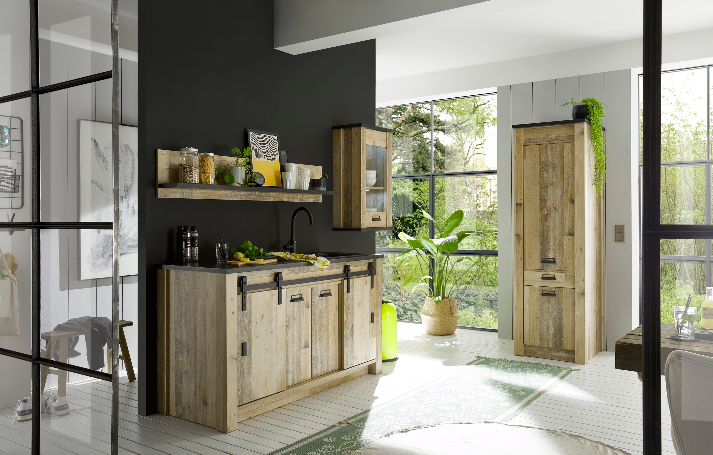 Home affaire Küche »Sherwood«, Breite 240 cm, ohne E-Geräte