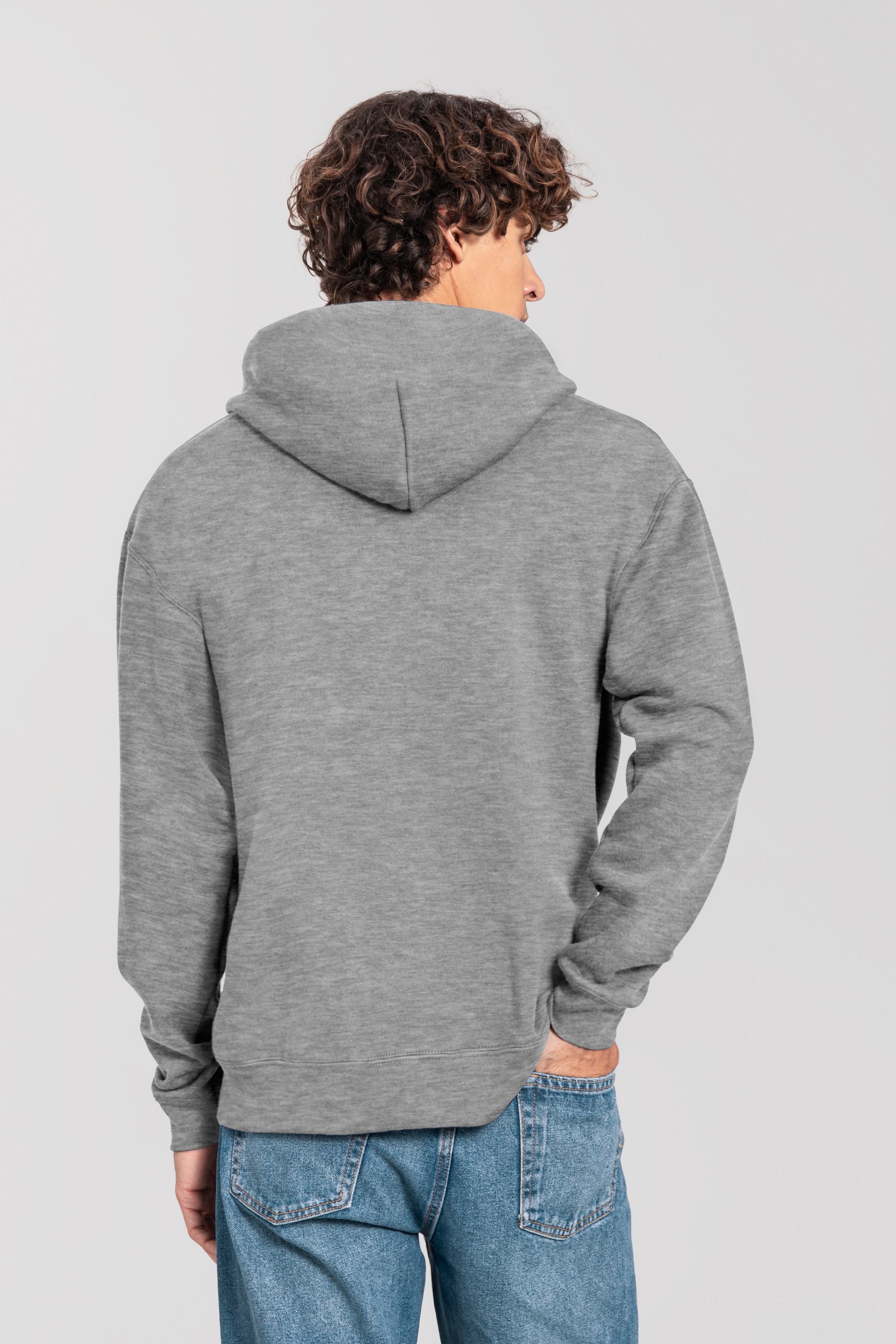 Fruit of the Loom Kapuzensweatjacke »Iconic Premium Hooded Sweat Jacket« mit Kordelzug, meliert, normal geschnitten