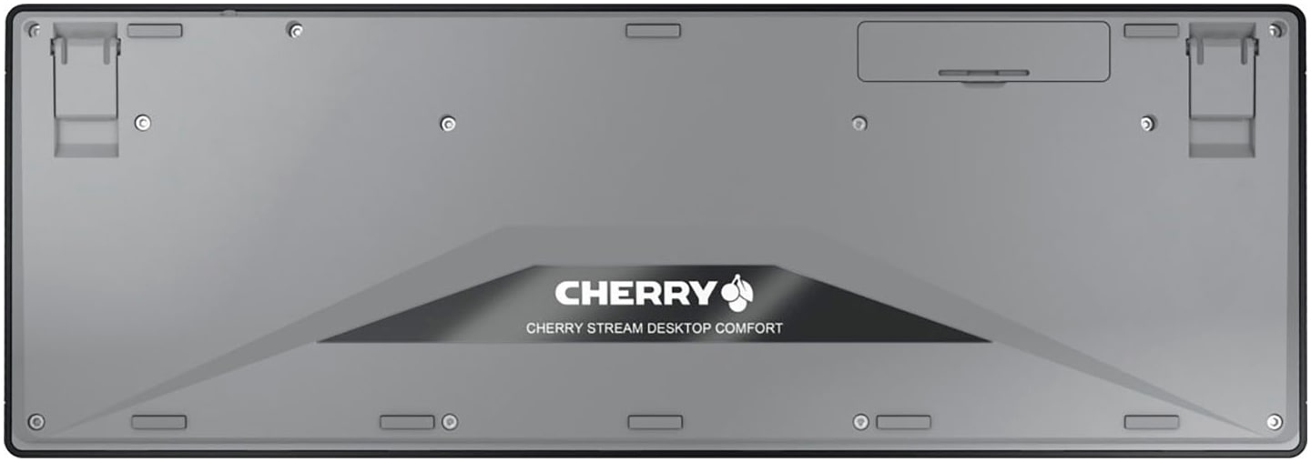 Cherry Tastatur »CHERRY STREAM DESKTOP COMFORT« (Anpassbare Höhe | Multimedia-Tasten | Windows-Sperrtaste | Ziffernblock)