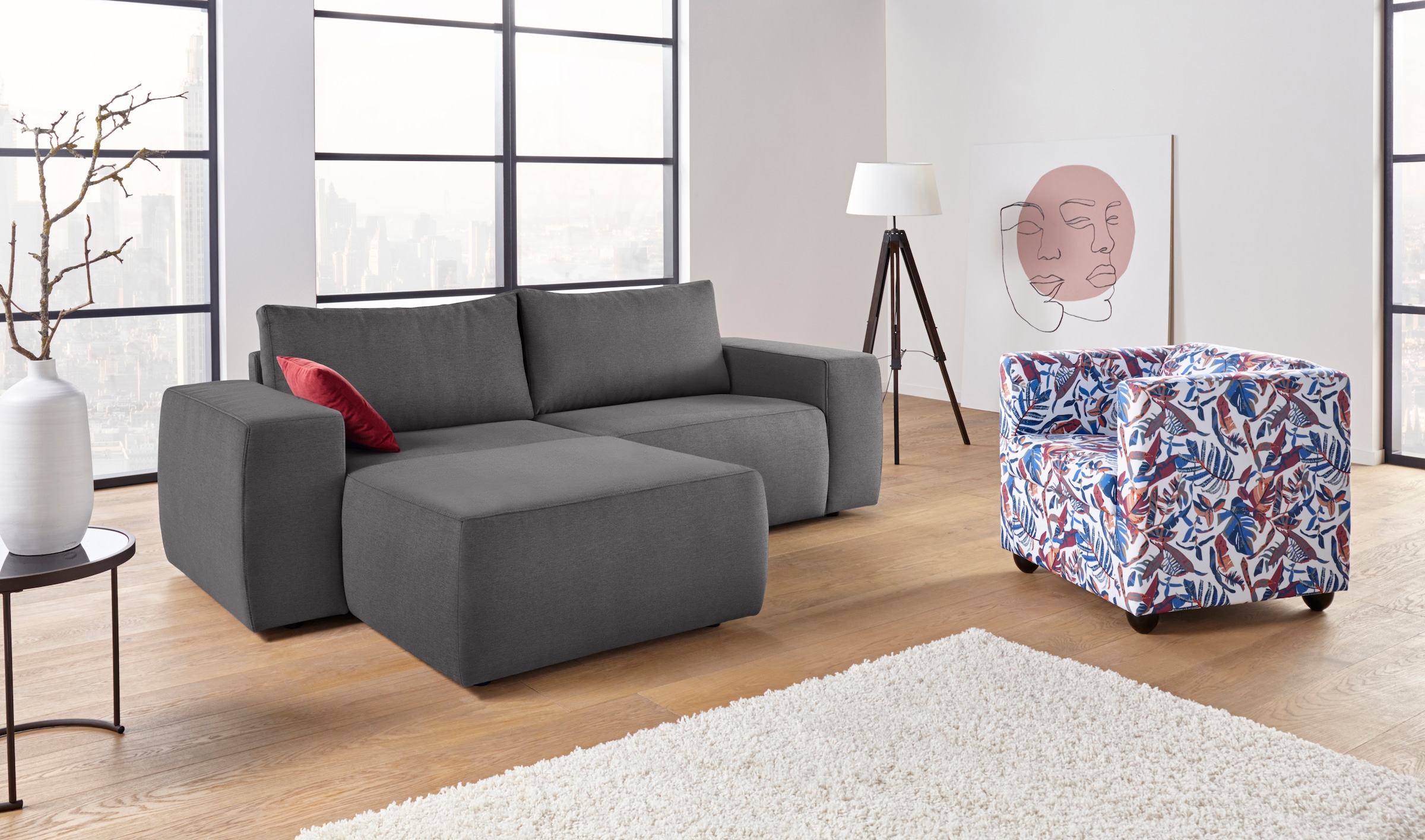 LOOKS by Wolfgang Joop Ecksofa »LooksII L-Form«, geradlinig und komfortabel