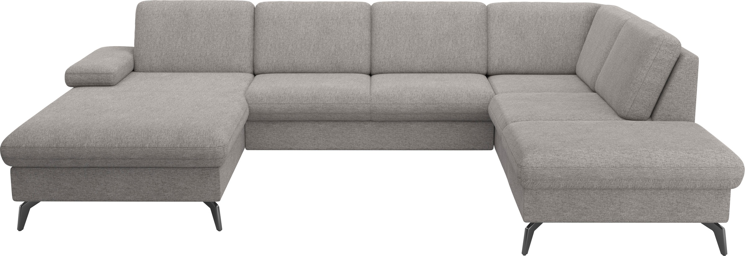 sit&more Wohnlandschaft »Morris Jubi U-Form«, inkl. Armteilfunktion und 1 Zierkissen, wahlweise mit Bettfunktion