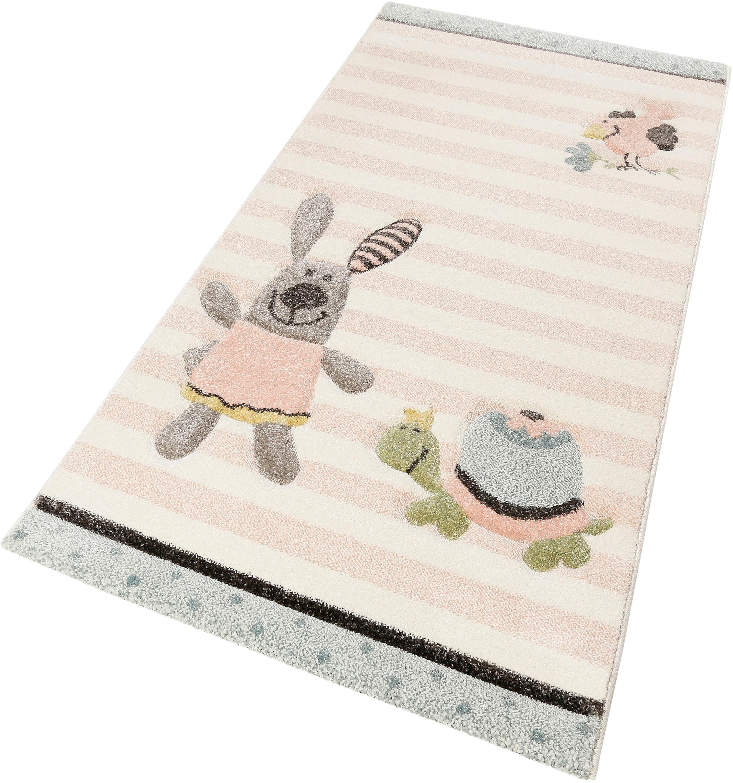 Sigikid Kinderteppich »Happy Friends«, rechteckig, 13 mm Höhe