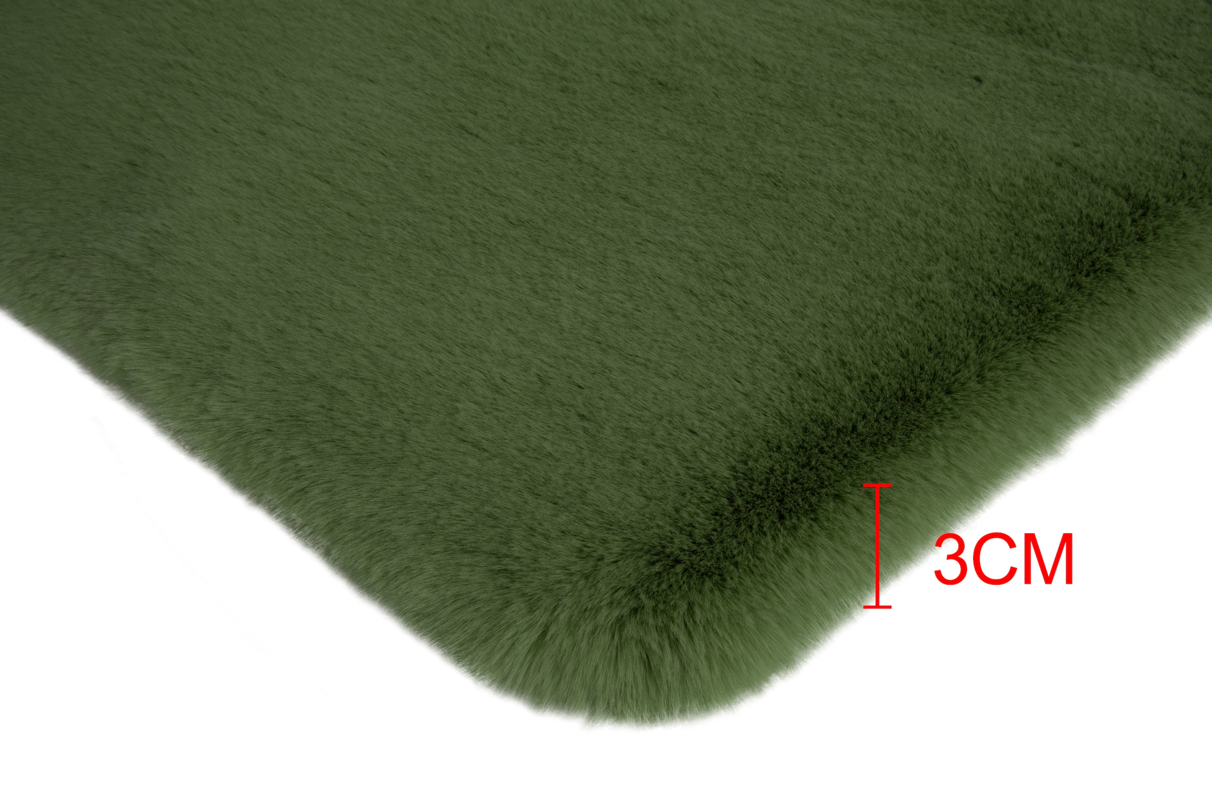 my home Badematte »Rabbit Badematten, Badvorleger, Badezimmer Teppich« Höhe 30 mm rutschhemmend beschichtet fußbodenheizungsgeeignet | schnell trocknend | strapazierfähig Kaninchenfell-Haptik, Badteppich, rechteckig, rund & als 3-tlg. Set