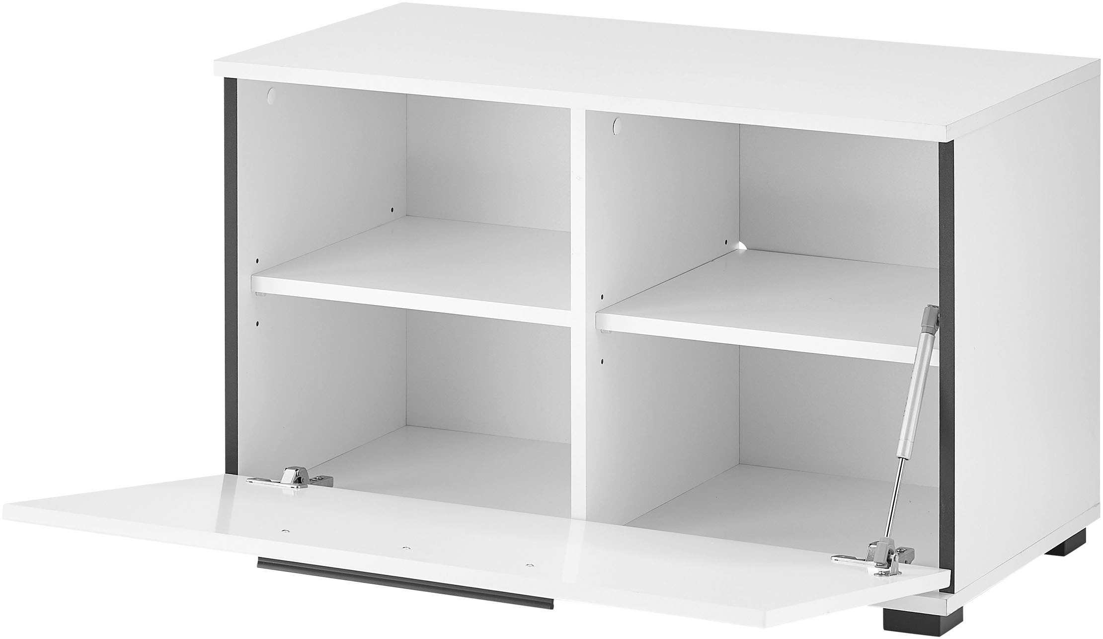 Home affaire Schuhbank »Cantara, Garderobenbank mit Klappe, Sitzbank in zwei Farben« ausreichend Stauraum, Platz für ca. 6 Paar Schuhe, 80 cm breit