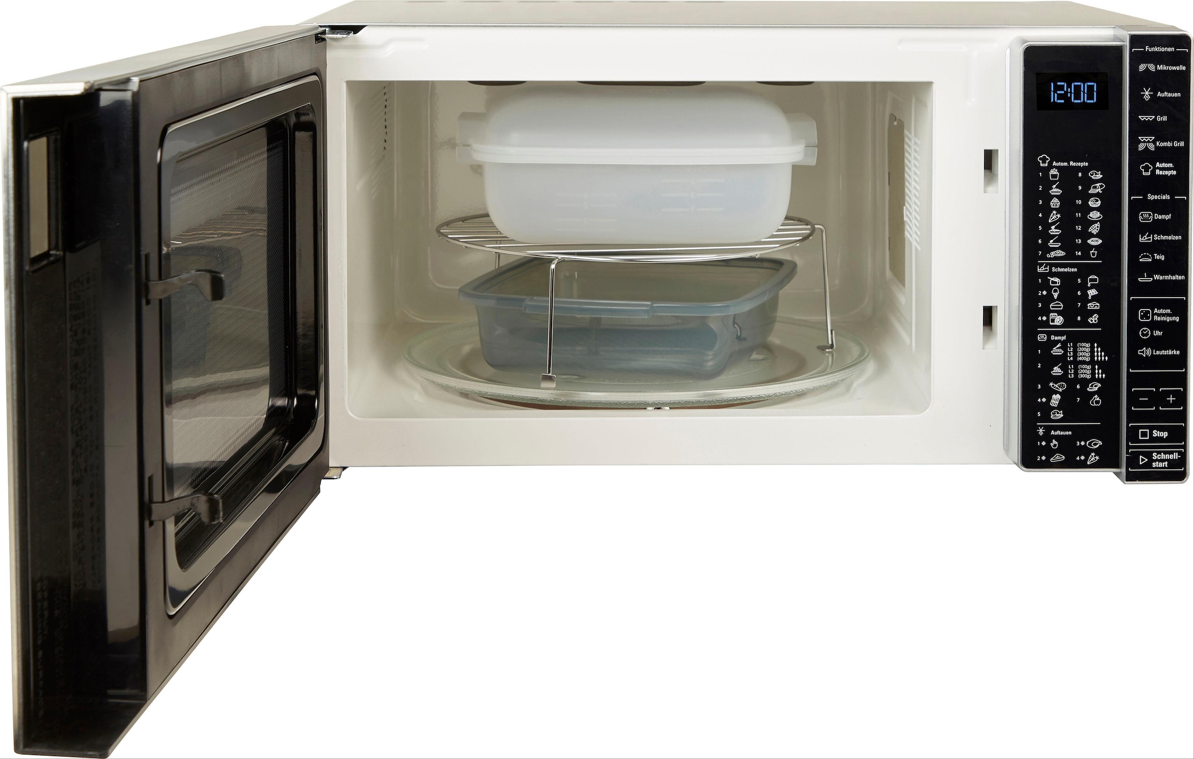 BAUKNECHT Mikrowelle »MW 304 M« Grill 900 W Mit Dampfgarfunktion, Grill und Automatikprogrammen