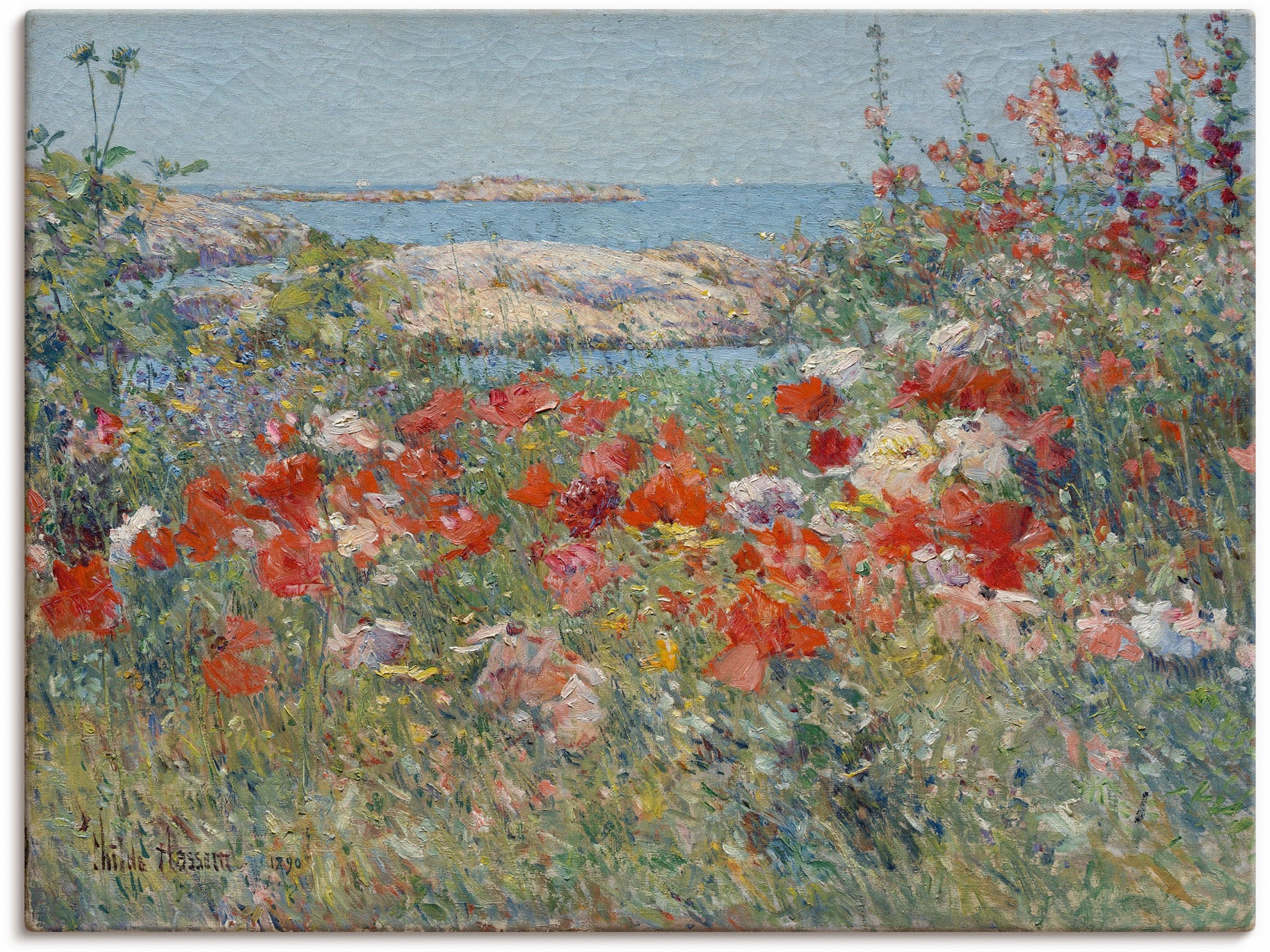 Artland Wandbild »Celia Thaxters Garten 1890.« Blumenwiese 1 Stk. tlg. als günstig online kaufen