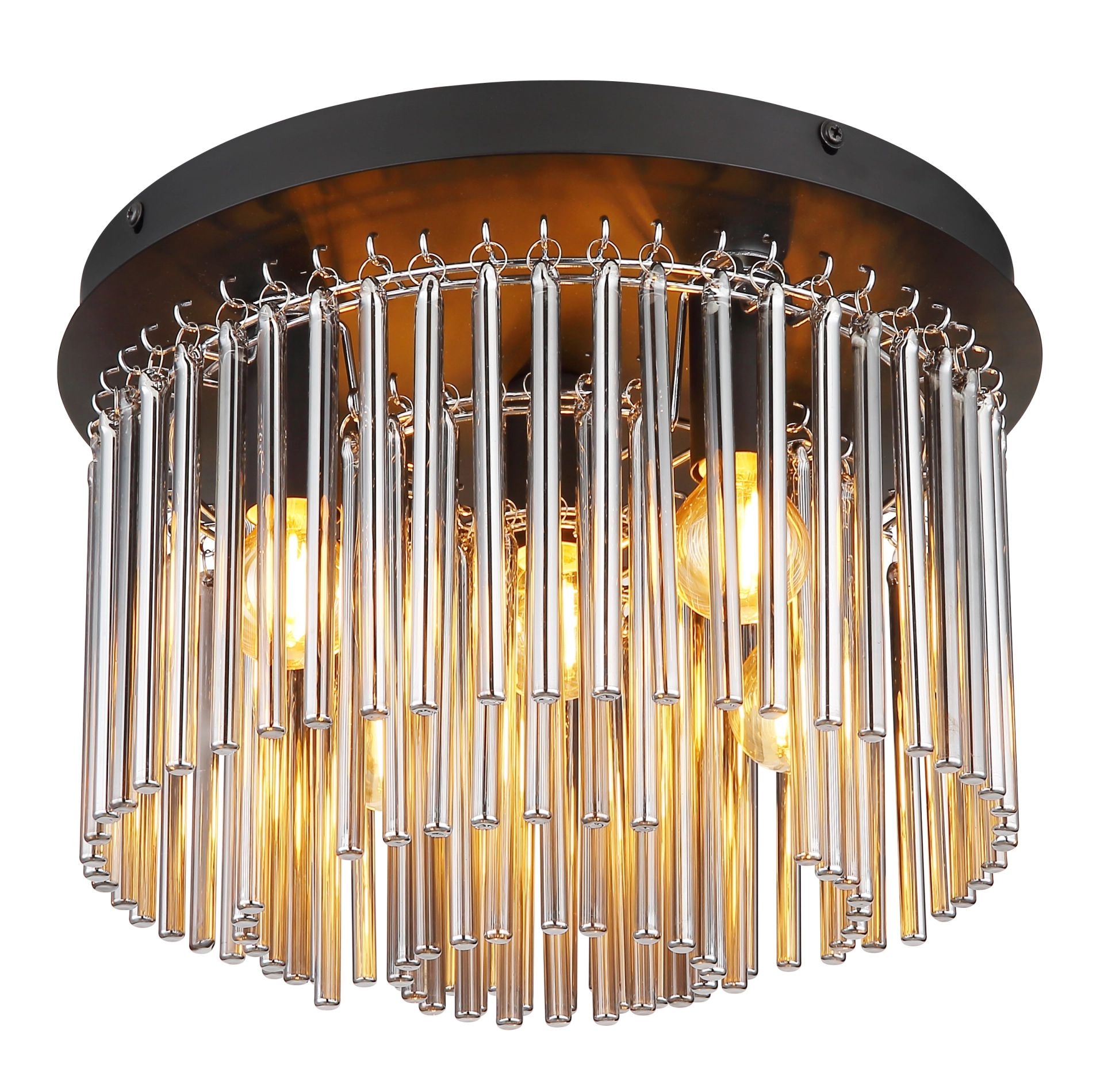 GLOBO LIGHTING Deckenleuchte »GORLEY«, Leuchtmittel E14 | ohne Leuchtmittel, Glasstäbe