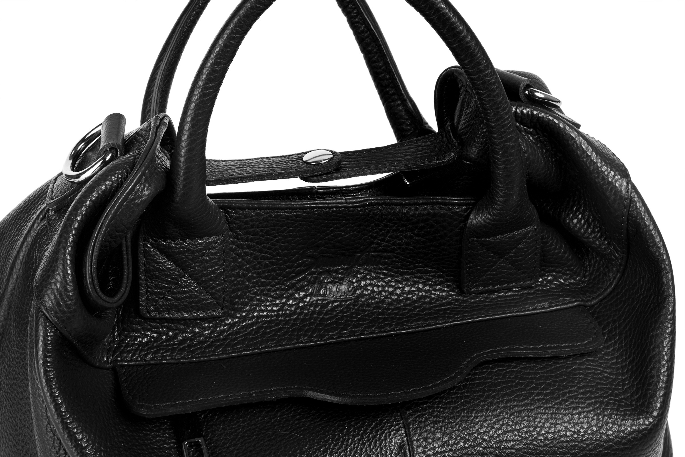 Samantha Look Henkeltasche, echt Leder, Made in Italy