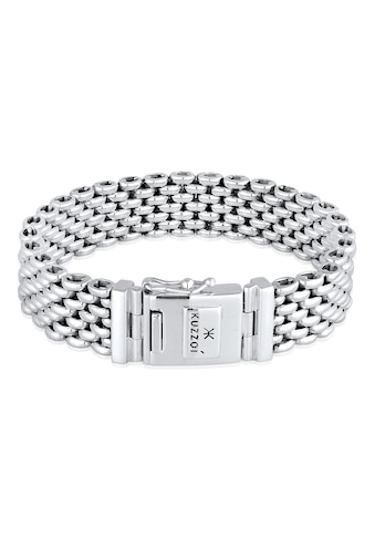 Armband »Herren Breit Massiv Kastenverschluss 925 Silber«