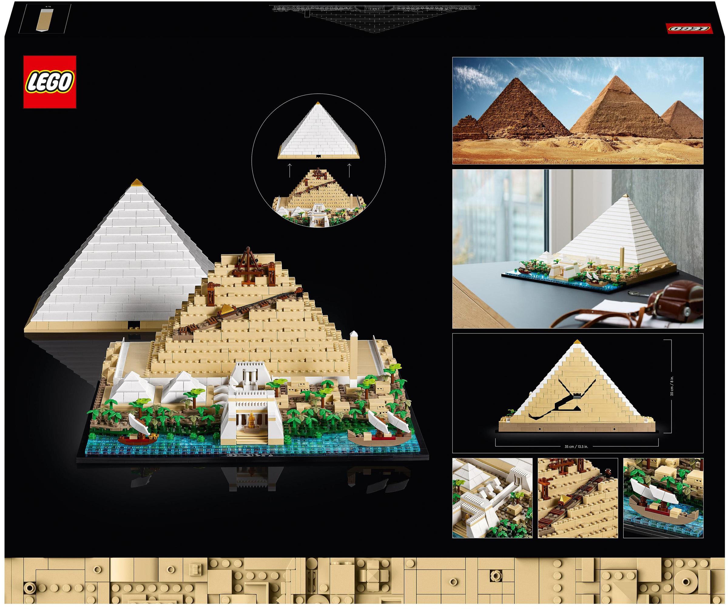 LEGO® Konstruktionsspielsteine »Cheops-Pyramide (21058), LEGO® Architecture«, (1476 St.), Made in Europe