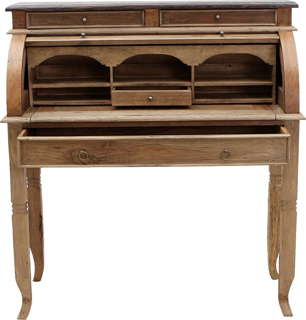 SIT Sekretär »Seadrift«, recyceltes Teak-Altholz, Breite 100 cm, Shabby Chic, Vintage