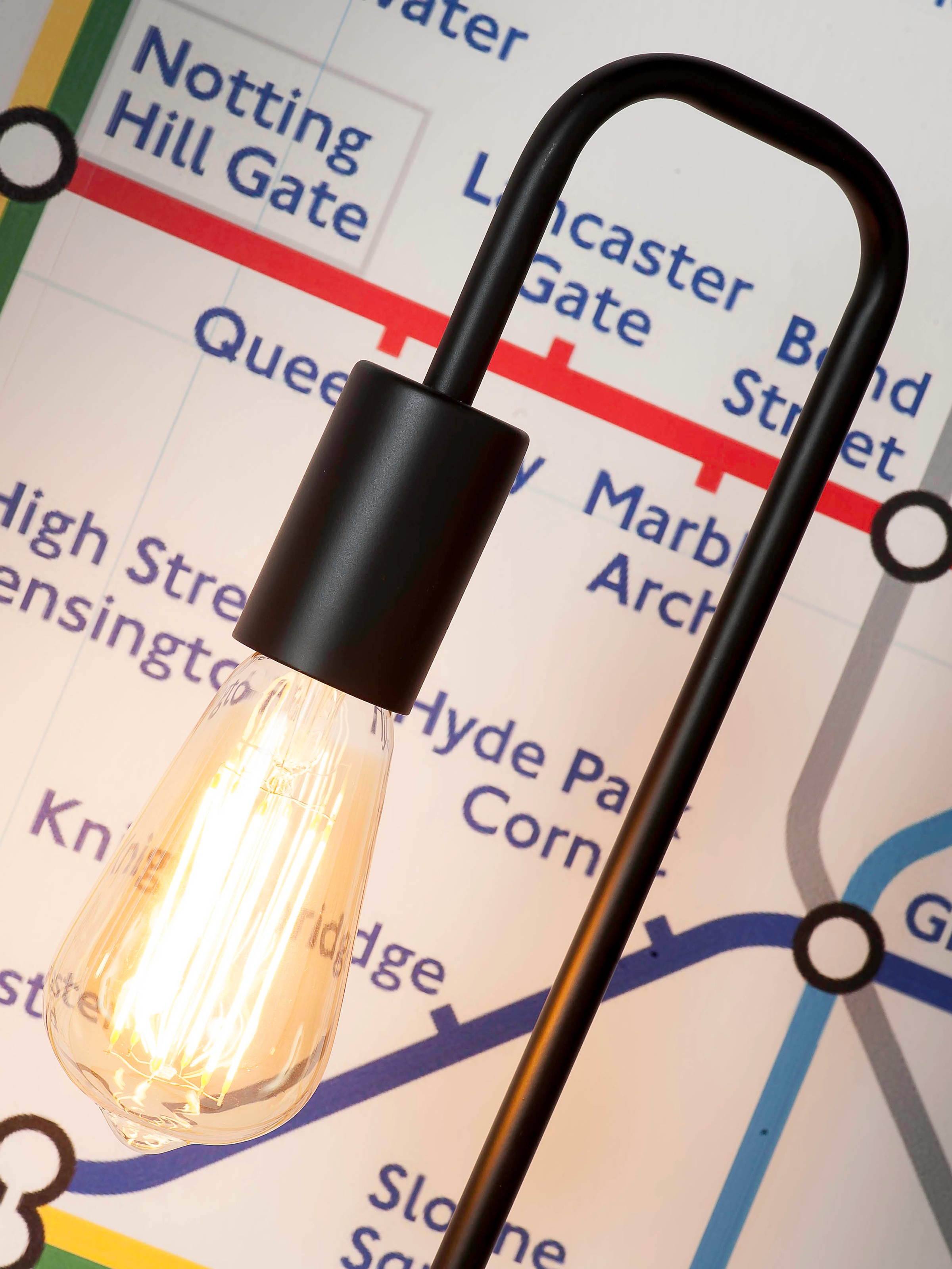 it's About RoMi Tischleuchte »London«, 1 flammig, Leuchtmittel E27 | ohne Leuchtmittel