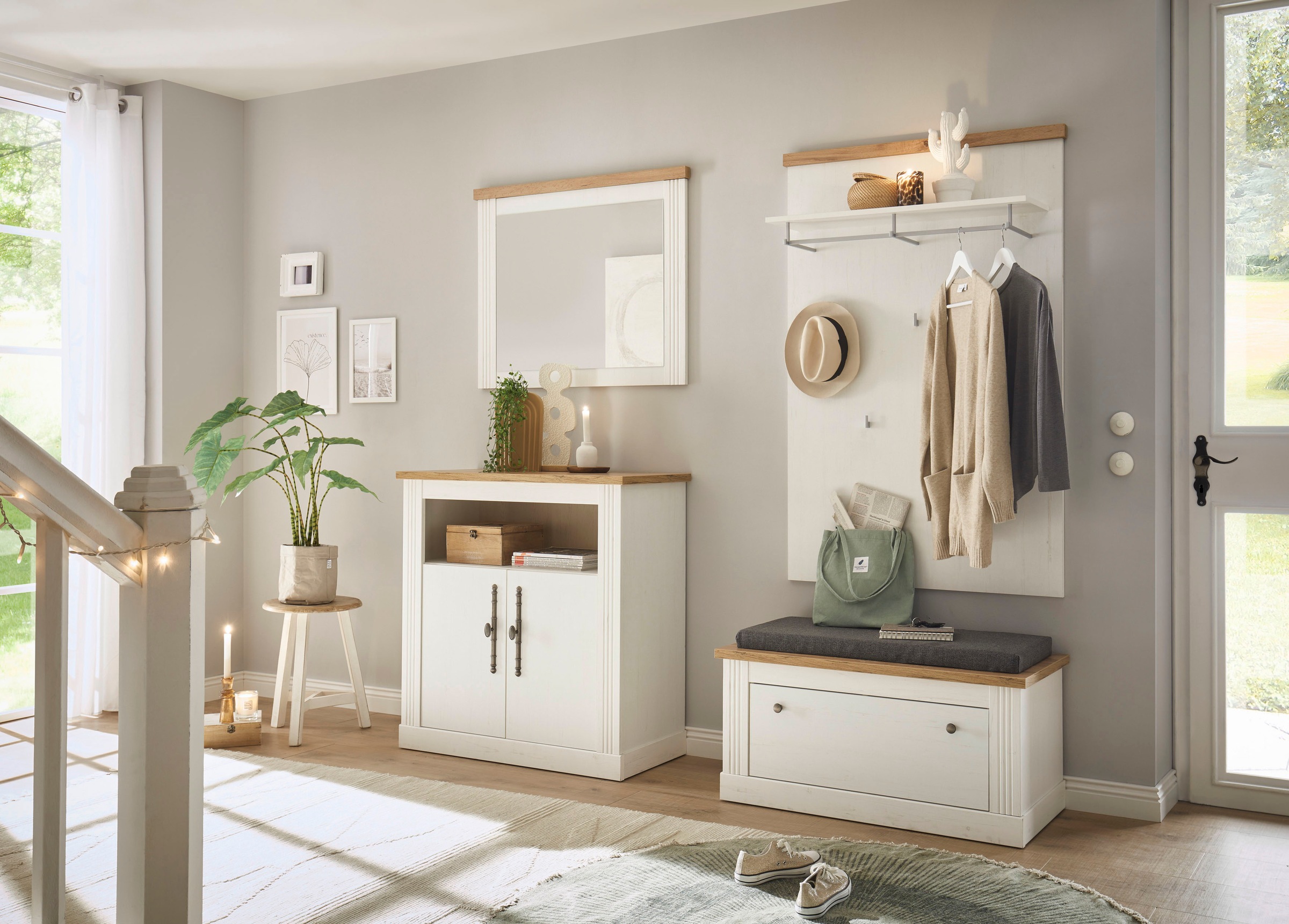 Home affaire Garderoben-Set »WESTMINSTER TOPSELLER!«, (4 St., Schuhbank, Sp günstig online kaufen
