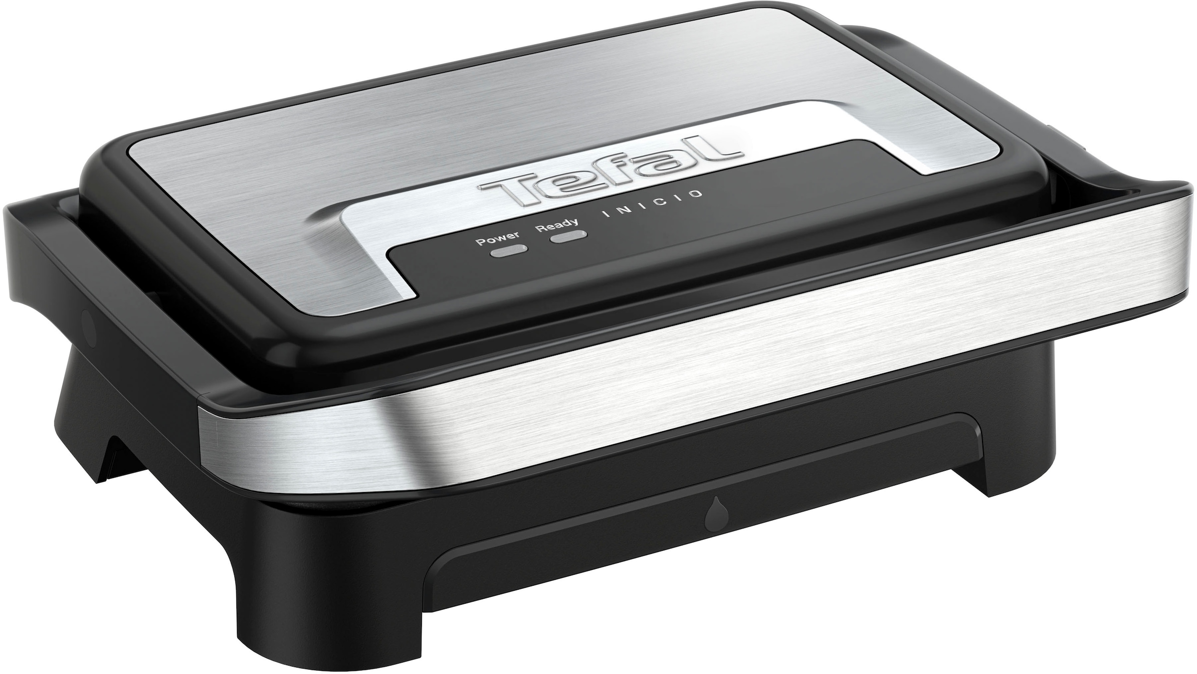 Tefal Kontaktgrill »GC270D Inicio Compact«, 1000 W, besonders kompakt, 2-in-1 Panini/Grill, Edelstahlgehäuse