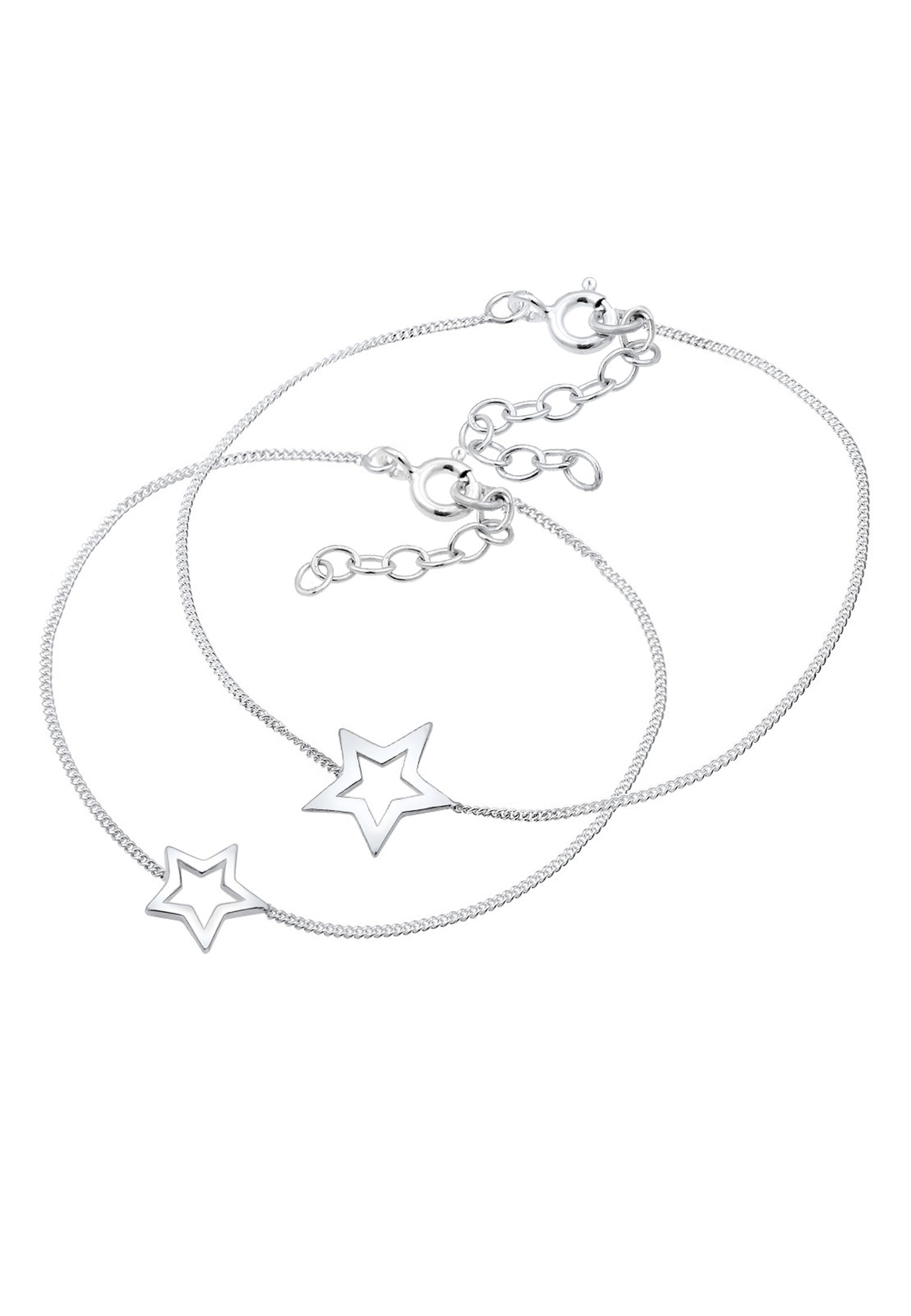 Elli Schmuckset »Set Mutter Kind Sterne Astro Cut Out 925 Silber«