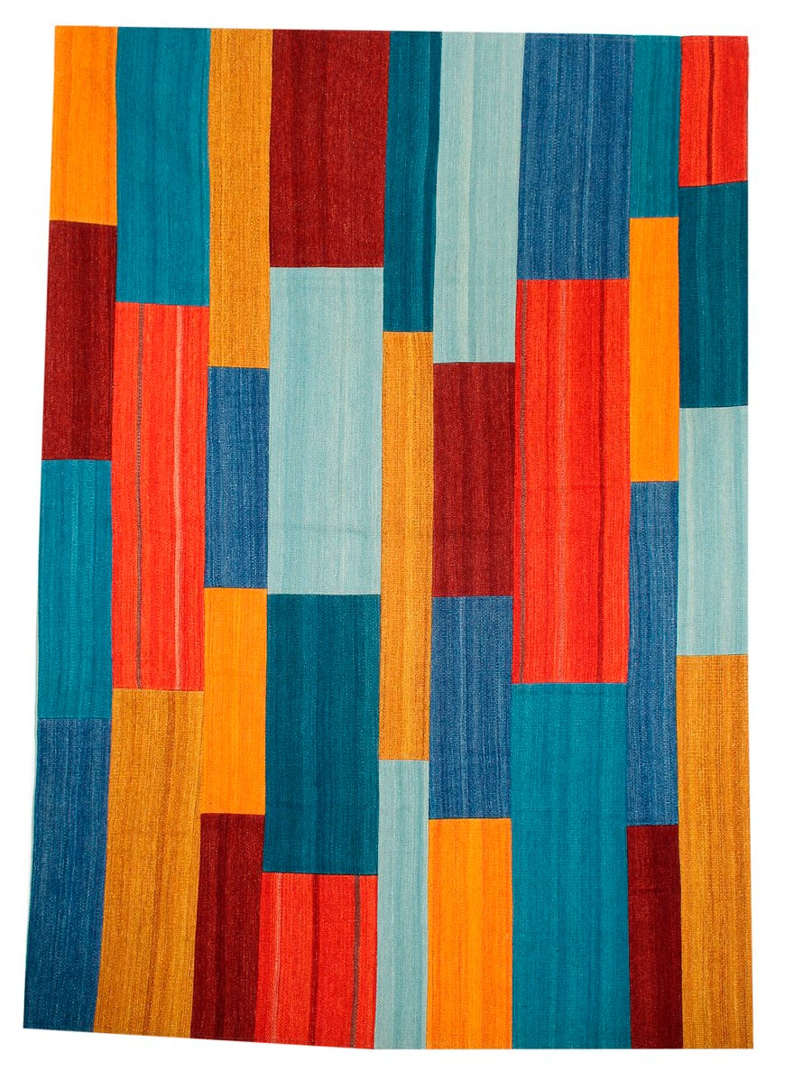 Kayoom Teppich »Radical 335«, rechteckig, 15 mm Höhe, Handgewebter Jacquard Kilim, hochwertige Materialmischung.