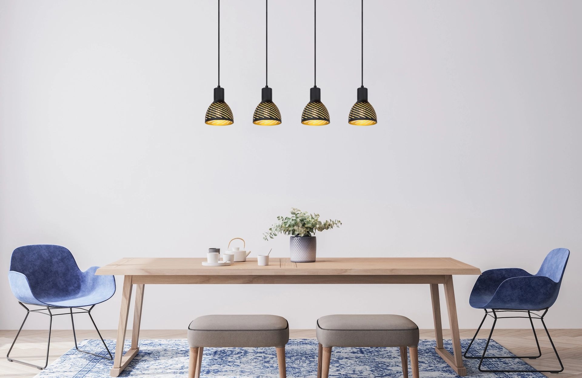GLOBO LIGHTING Hängeleuchte »LENNA«, Leuchtmittel E27   ohne Leuchtmittel, günstig online kaufen