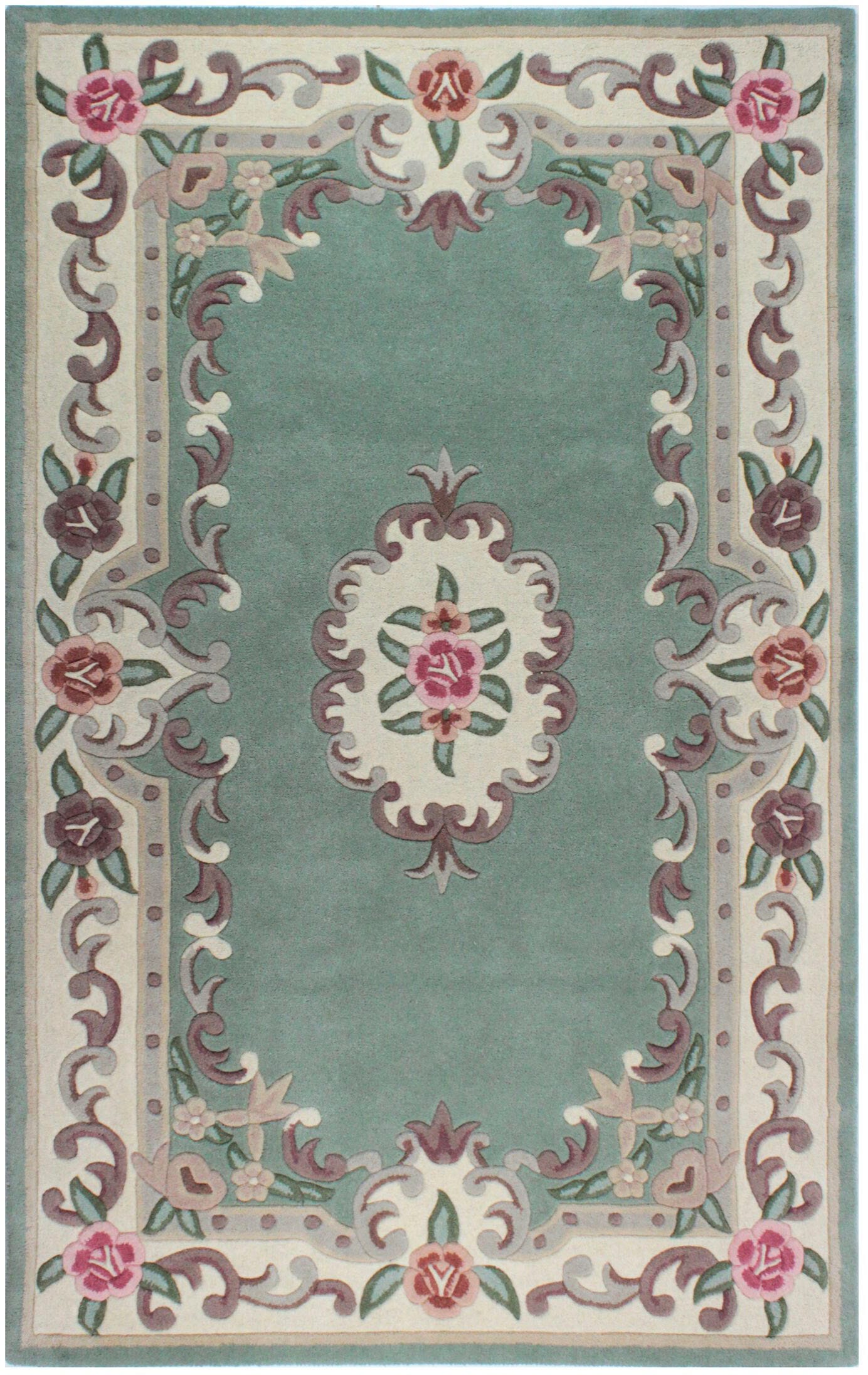 FLAIR RUGS Wollteppich »Aubusson«, rechteckig, 10 mm Höhe, Wolle, Teppich, günstig online kaufen